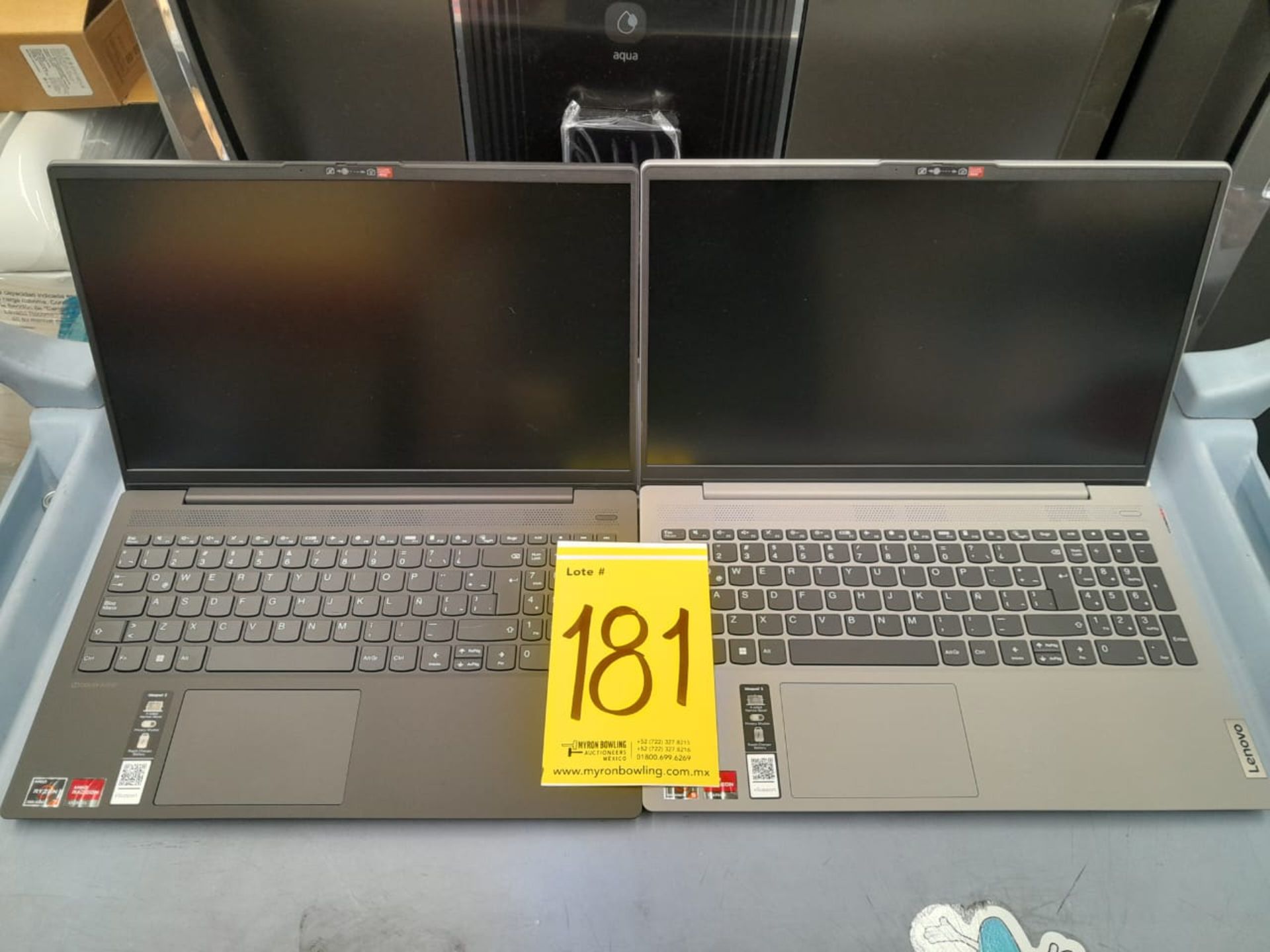 Lote de 2 laptops contiene: 1 laptop Marca LENOVO, Modelo IDEAPAD 5, Procesador RYZEN 5 5500U, 256