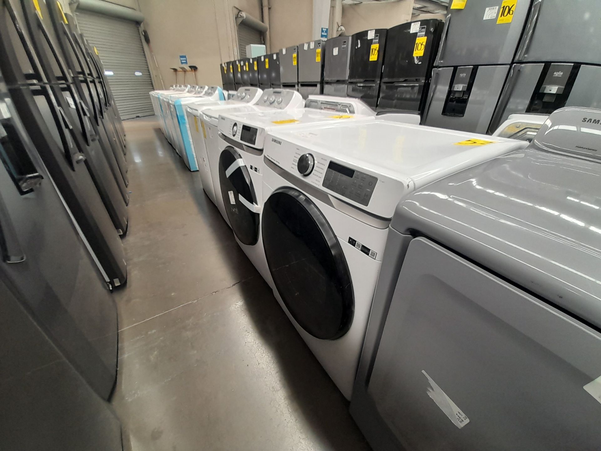 Lote de 1 lavadora y 1 Secadora contiene: 1 lavadora de 22 KG, Marca SAMSUNG, Modelo WF22R6270AV, S - Image 2 of 7