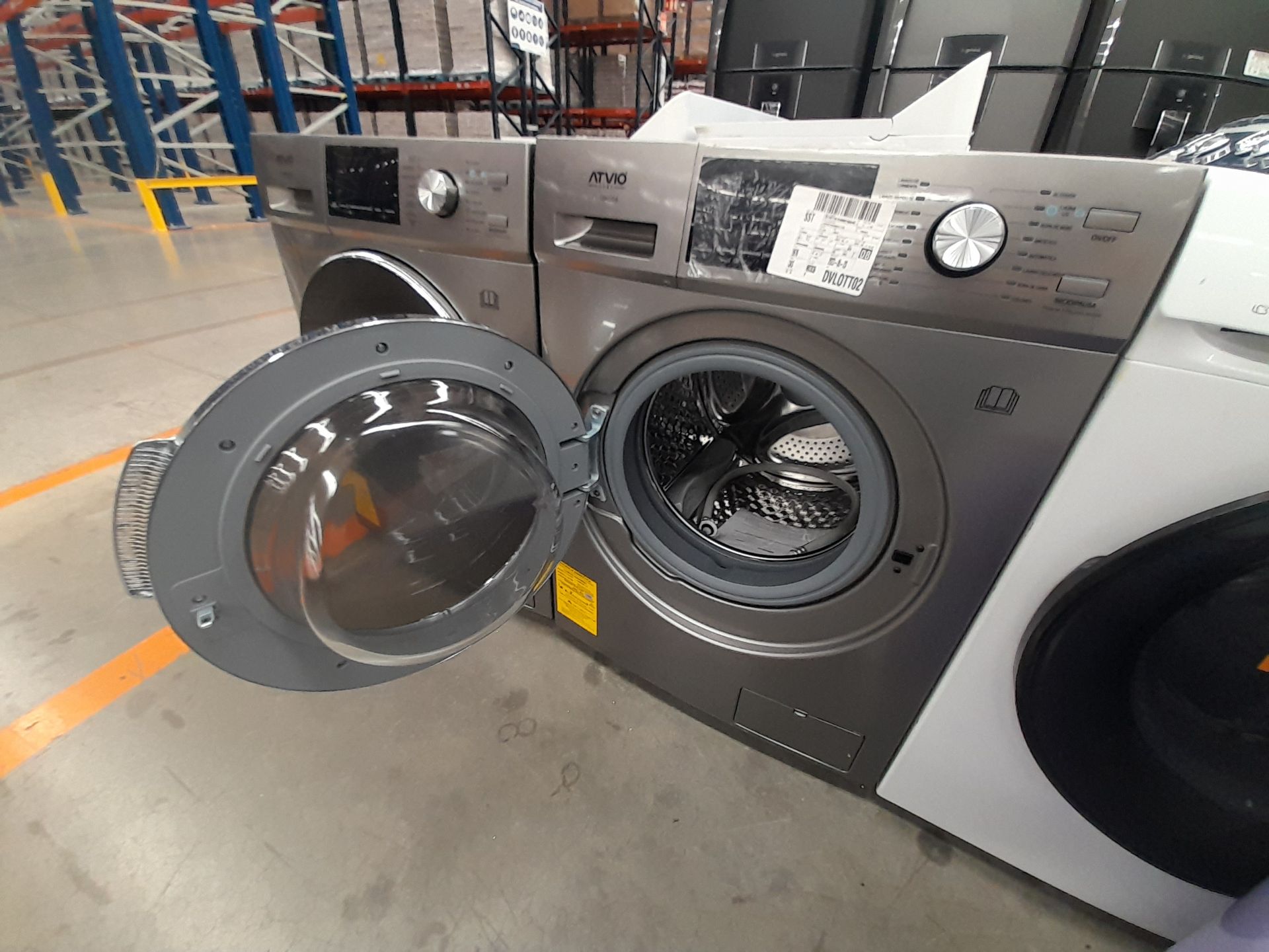 Lote de 2 lavadoras contiene: 1 lavadora de 15 KG, Marca ATVIO, Modelo FL15KGDS, Serie ND, Color GR - Image 6 of 7