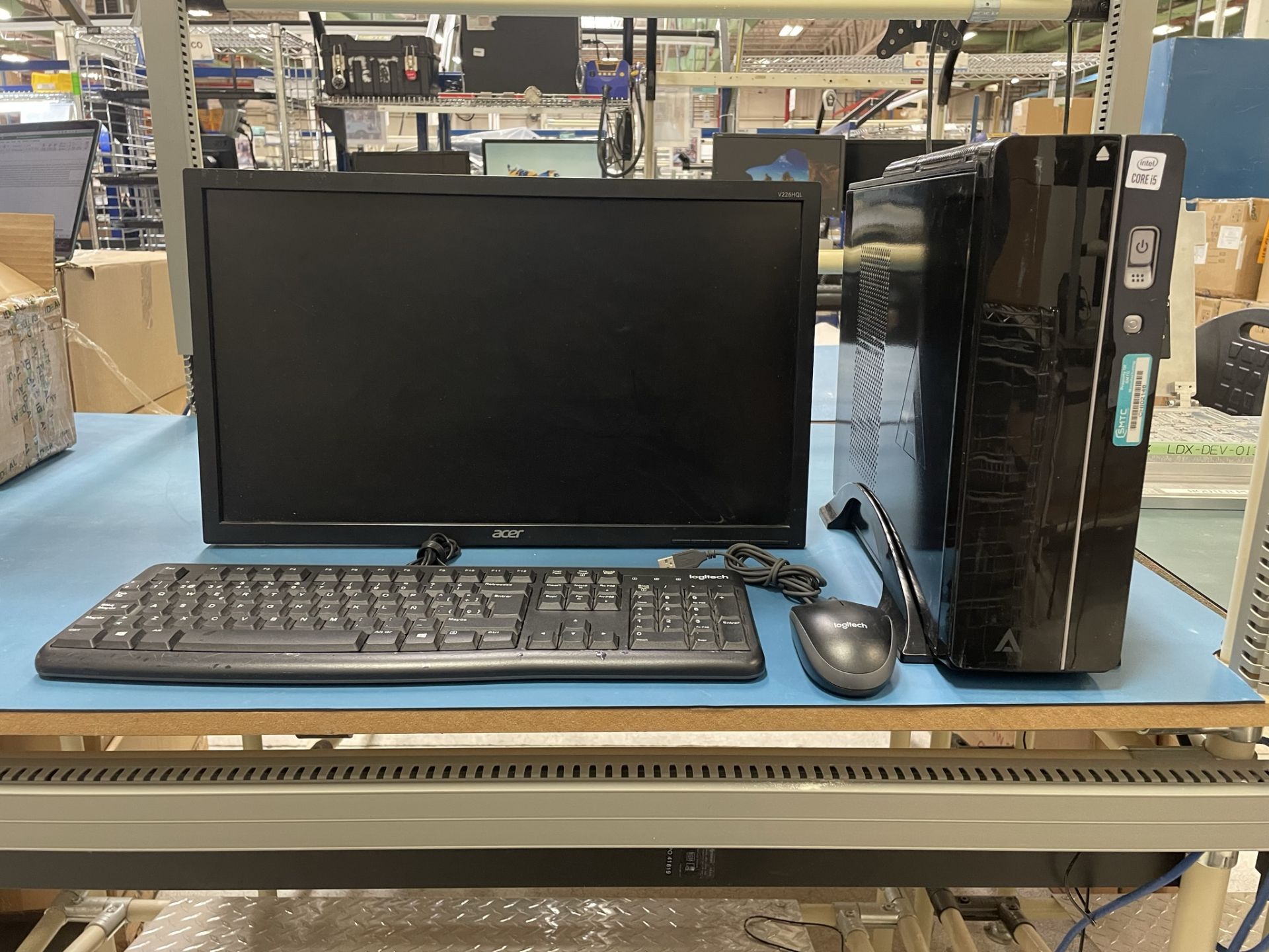 (New Equipment) Lot of 4 desktop computers containing: 1 Acer Computer, Model V226HQL, Serial No. S