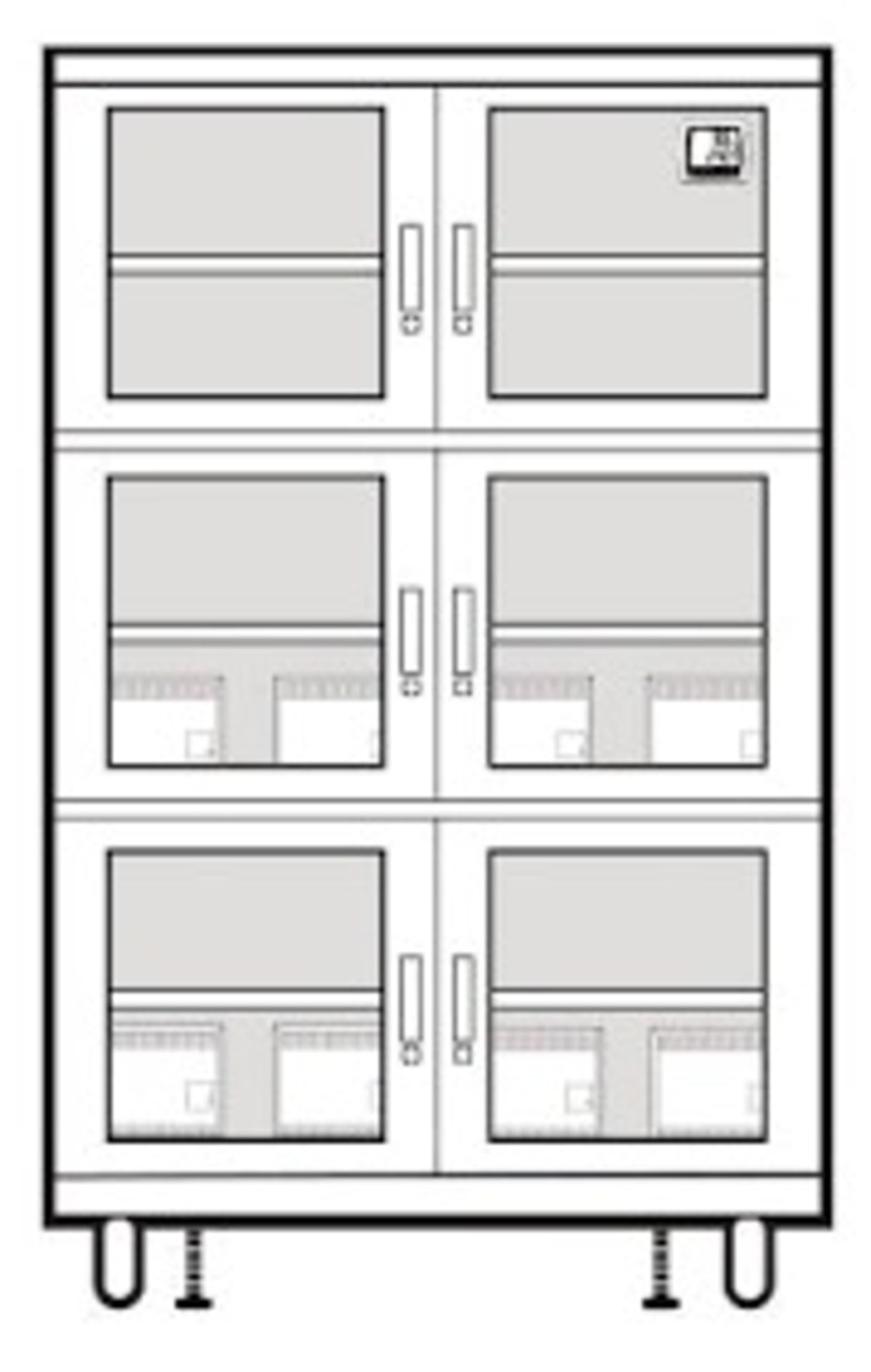 (New equipment in original packaging) StatPro 6-Door Dry Cabinet Dehumidifier, Model CPDC-6D, Seria - Image 2 of 11