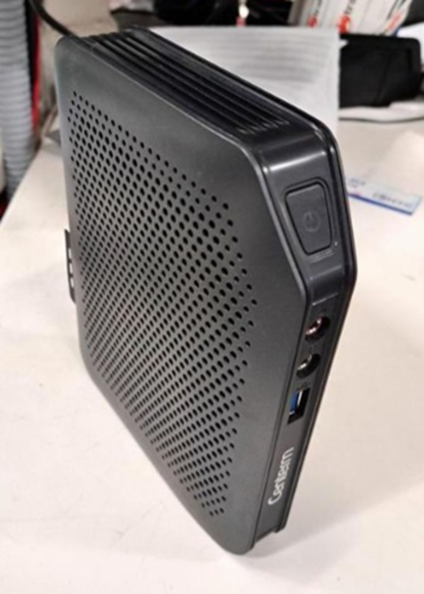(New equipment) Lot of 2 Thin client containing: 1 Centerm Thin client, F310 Model, SN; Includes 22