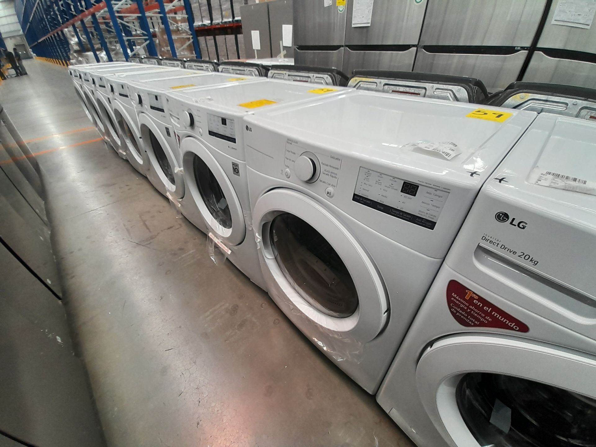 (Nuevo) Lote de 1 lavadora y 1 secadora contiene: 1 lavadora de 20 KG, Marca LG, Modelo WN20WV26W, - Bild 2 aus 6
