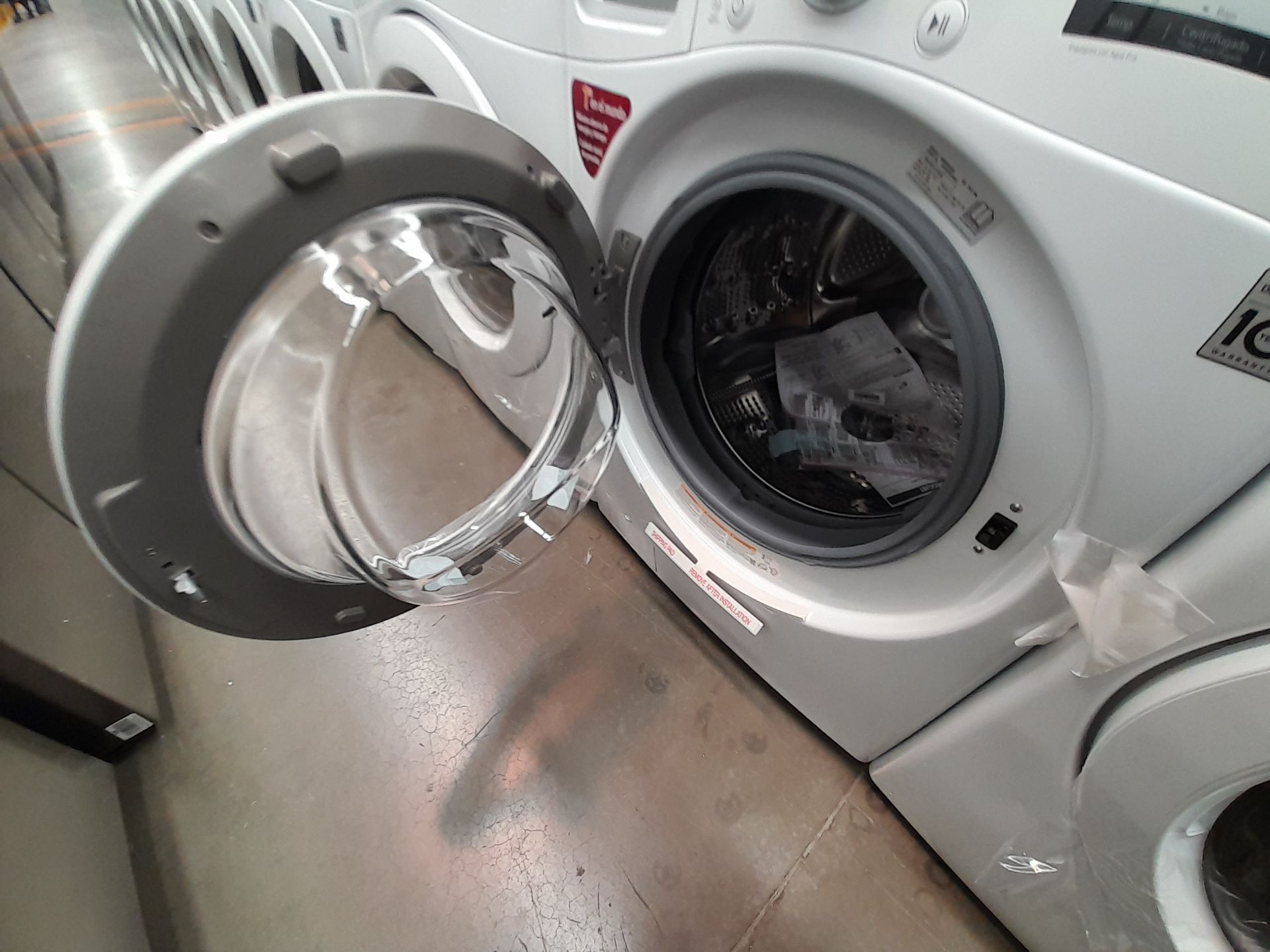 (Nuevo) Lote de 1 lavadora y 1 secadora contiene: 1 lavadora de 20 K, Marca LG, Modelo WN20WV26W, S - Image 4 of 6