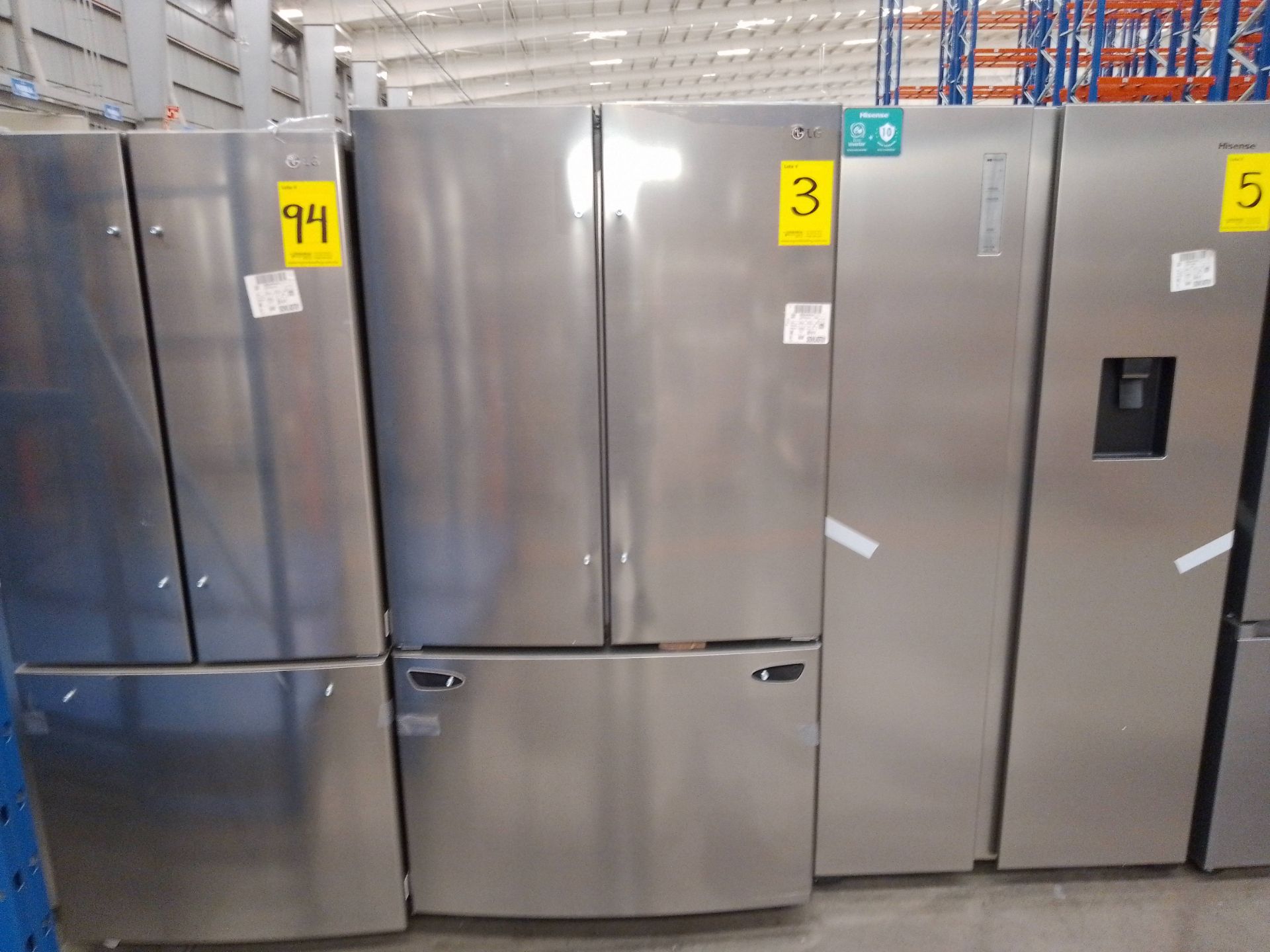 (Nuevo) Lote de 1 Refrigerador sin Dispensador de Agua Marca LG, Modelo GM29BIP, Serie P0E755, Colo