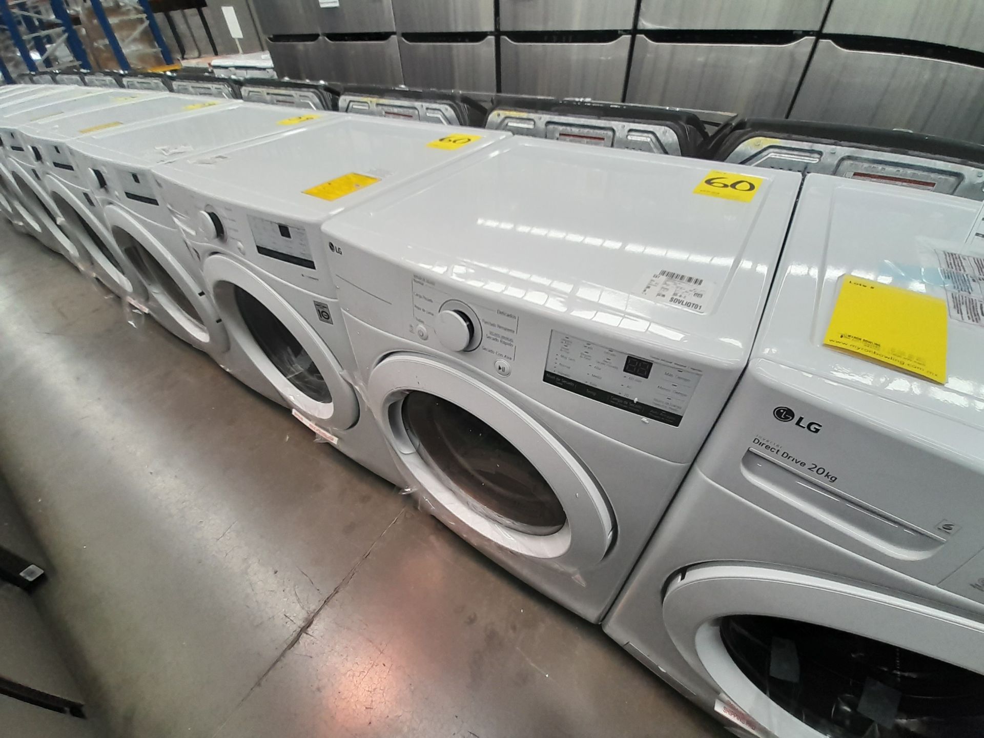 (Nuevo) Lote de 1 lavadora y 1 secadora contiene: 1 lavadora de 20 K, Marca LG, Modelo WN20WV26W, S - Image 2 of 6