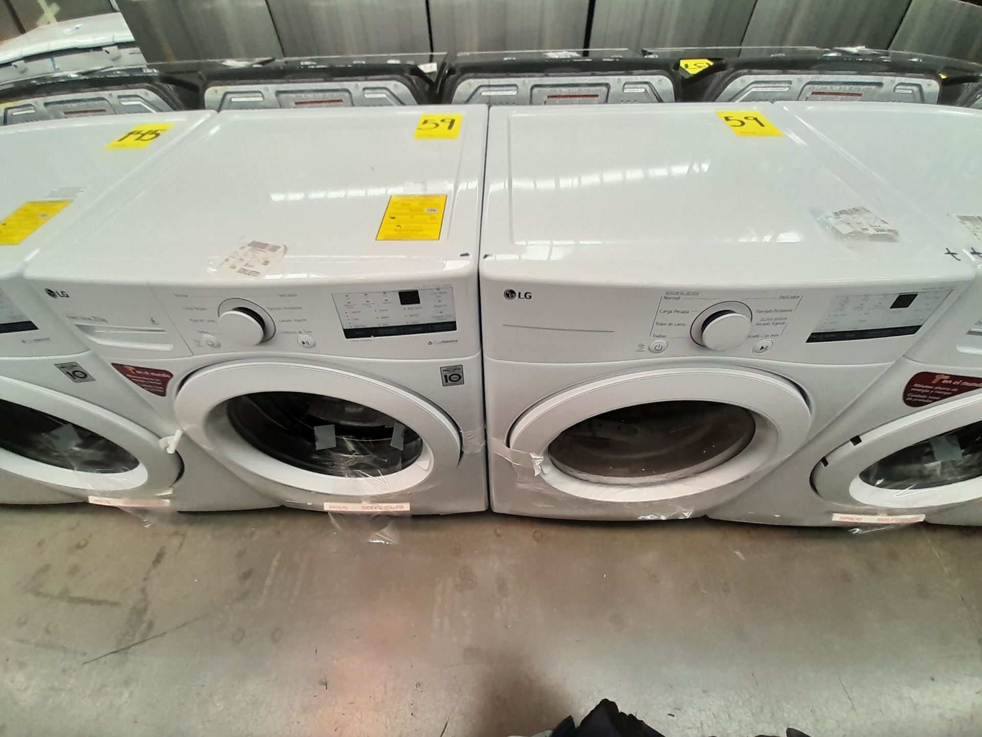 (Nuevo) Lote de 1 lavadora y 1 secadora contiene: 1 lavadora de 20 KG, Marca LG, Modelo WN20WV26W,
