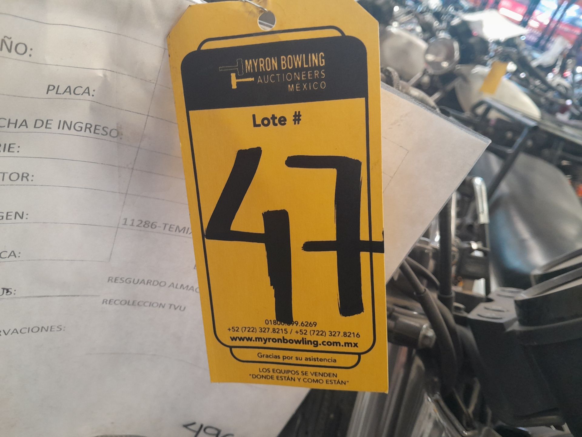 Lote de 2 Motocicletas contiene: 1 Motocicleta de trabajo usada Marca Yamaha YB 125, Modelo 2015, N - Image 11 of 11