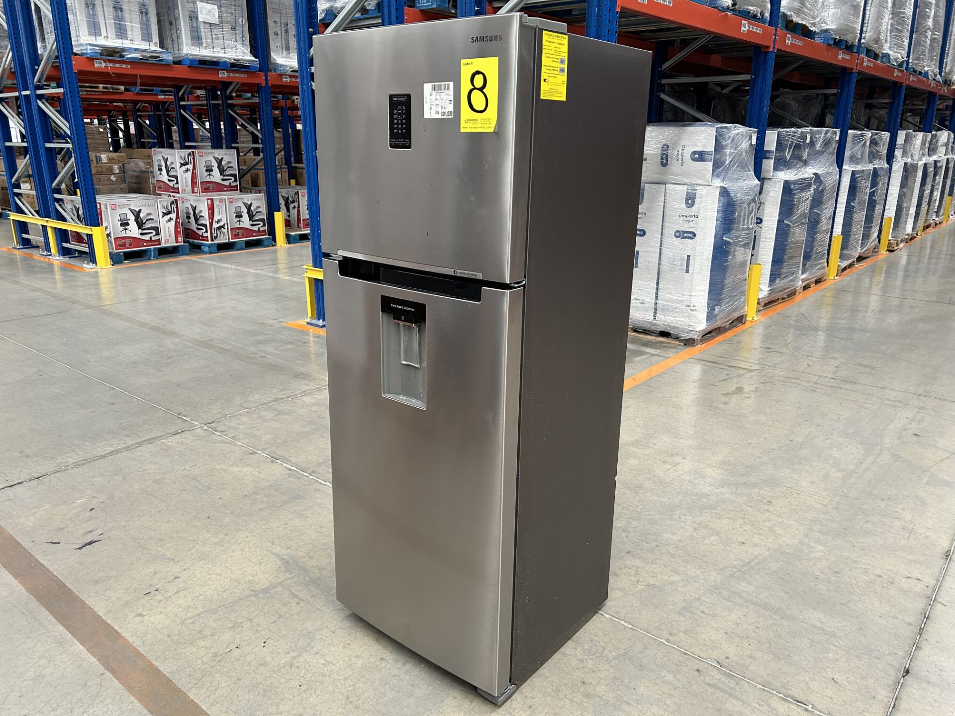 (NUEVO) Lote de 1 Refrigerador con dispensador de agua Marca SAMSUNG, Modelo RT38A5982SL, Serie 400 - Image 3 of 5