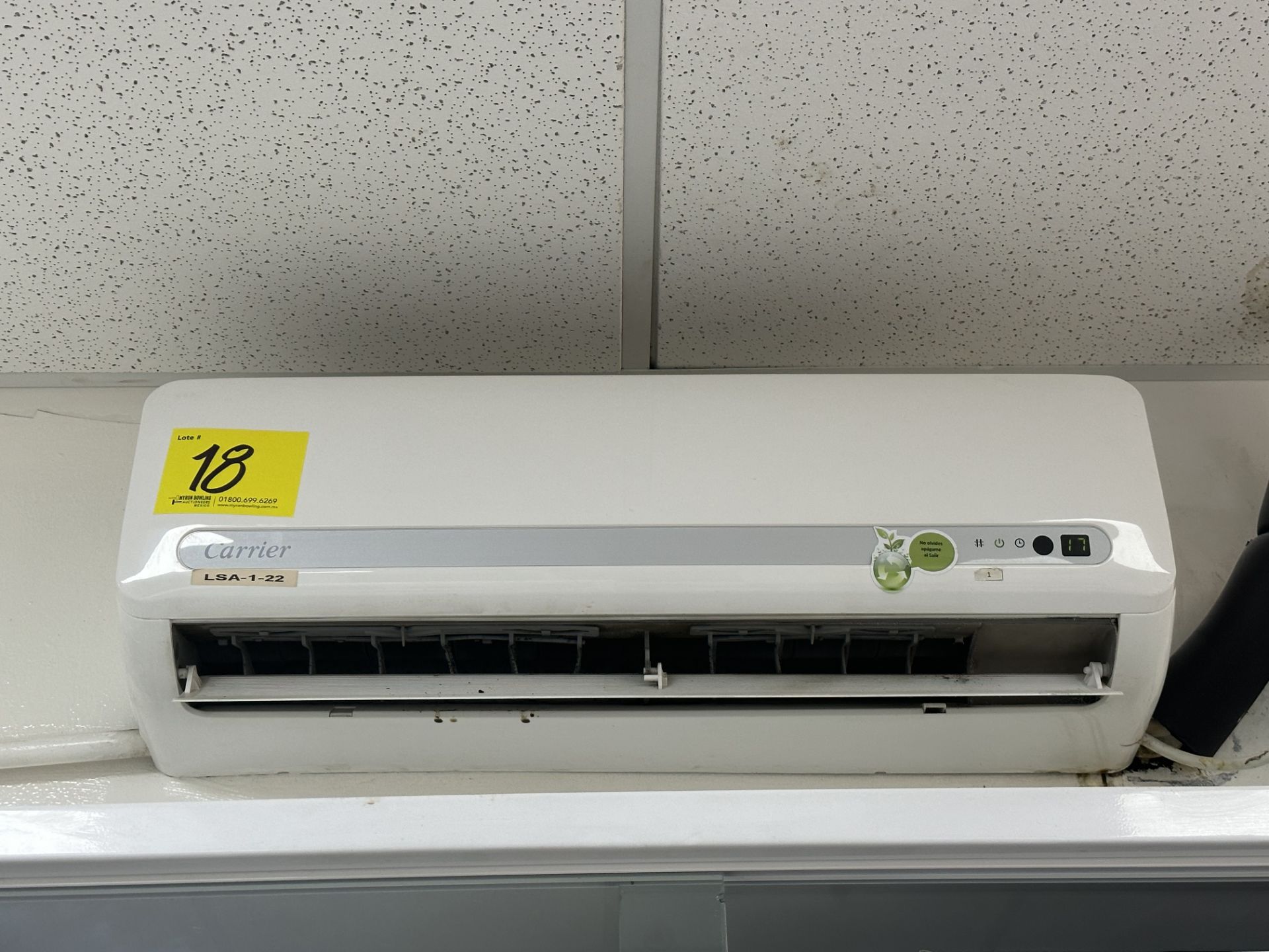Lot of 3 minisplit air conditioners: 1 Carrier Air Conditioner, Model ND, ND Series, includes conde - Image 2 of 15