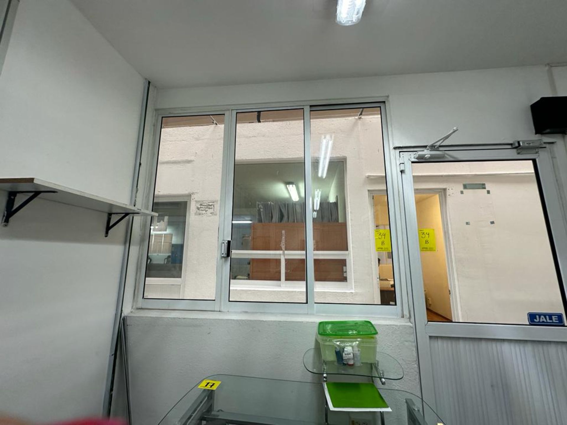Lot consists of: 1 aluminum window with glass measures approximately 11.98 x 1.49 m; 1 aluminum - Image 19 of 26