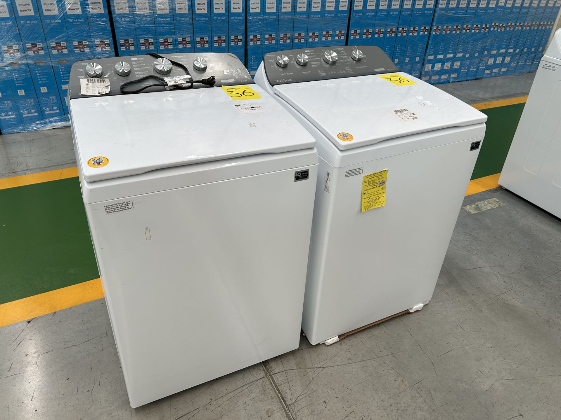 Lote de 2 Lavadoras contiene: 1 Lavadora de 22 KG, Marca WHIRPOOL, Modelo 8MWTW2224MPM0, Serie 2642 - Image 3 of 5