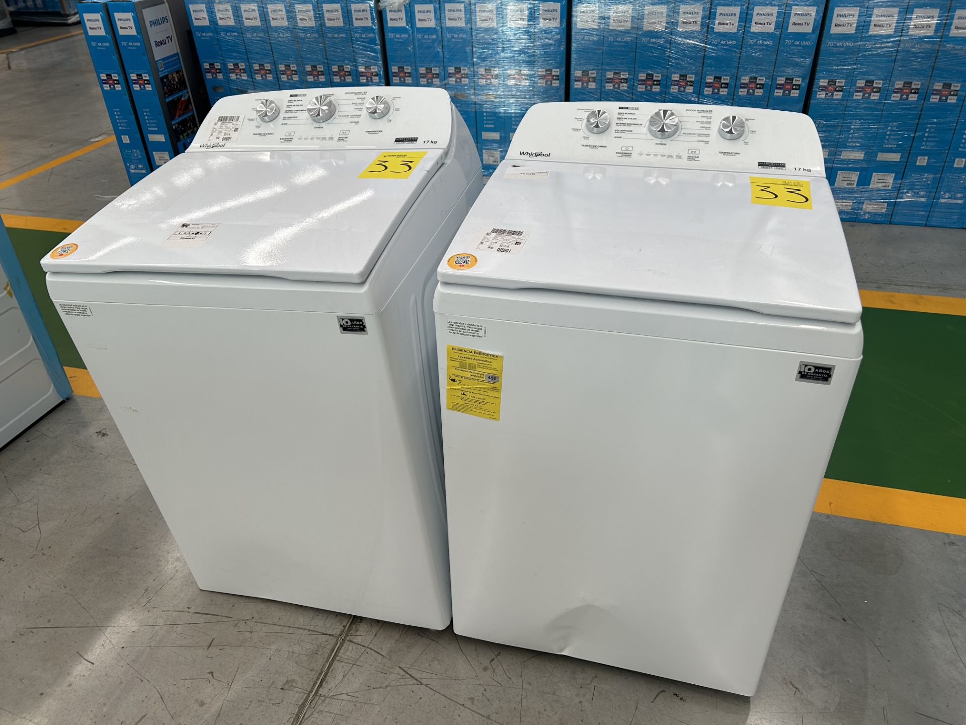 Lote de 2 Lavadoras contiene: 1 Lavadora de 17 KG, Marca WHIRPOOL, Modelo 8MWTW1713MJQ1, Serie 9413 - Image 2 of 5