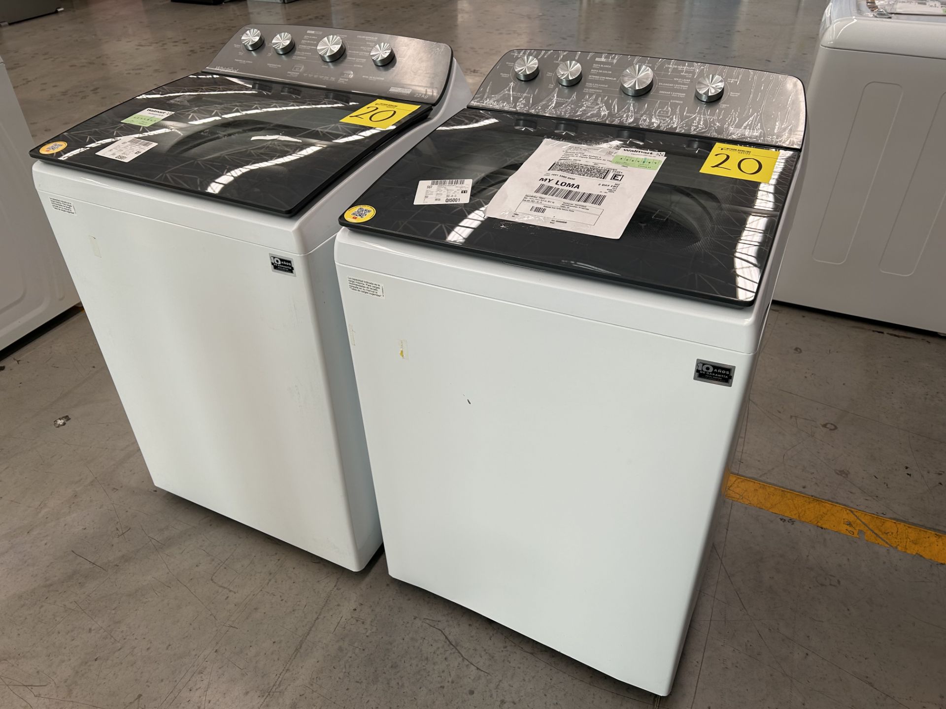 Lote de 2 Lavadoras contiene: 1 Lavadora de 22 KG, Marca WHIRPOOL, Modelo 8MWTW2224WJM0, Serie 6076 - Image 2 of 5