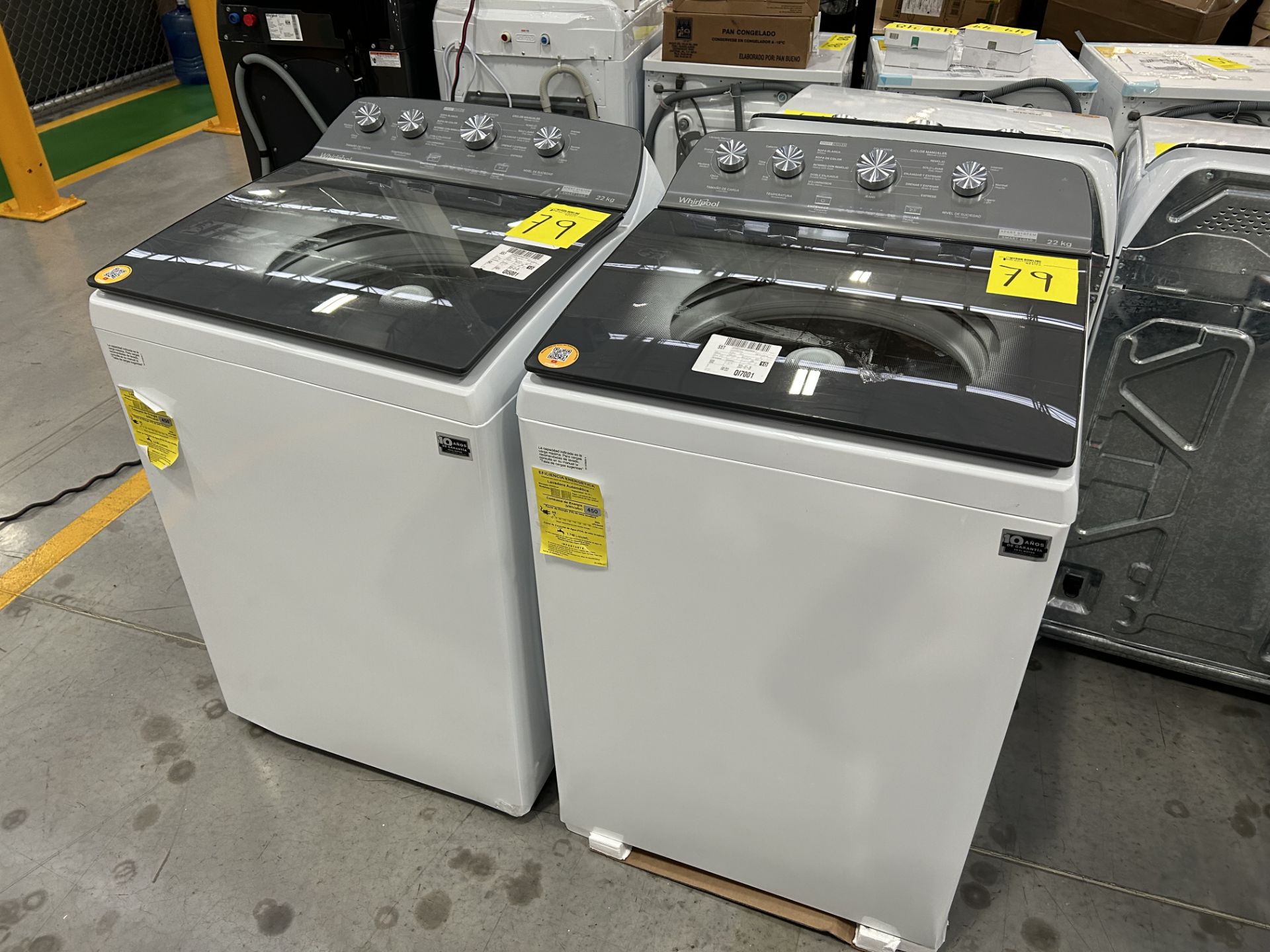 Lote de 2 Lavadoras contiene: 1 Lavadora de 22 KG, Marca WHIRPOOL, Modelo 8MWTW2224WJM0, Serie 2576 - Image 3 of 5