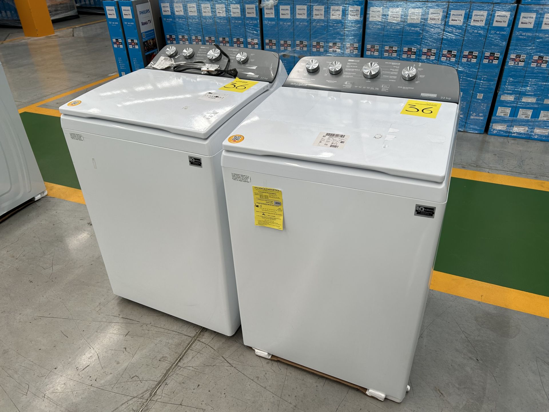 Lote de 2 Lavadoras contiene: 1 Lavadora de 22 KG, Marca WHIRPOOL, Modelo 8MWTW2224MPM0, Serie 2642 - Image 2 of 5