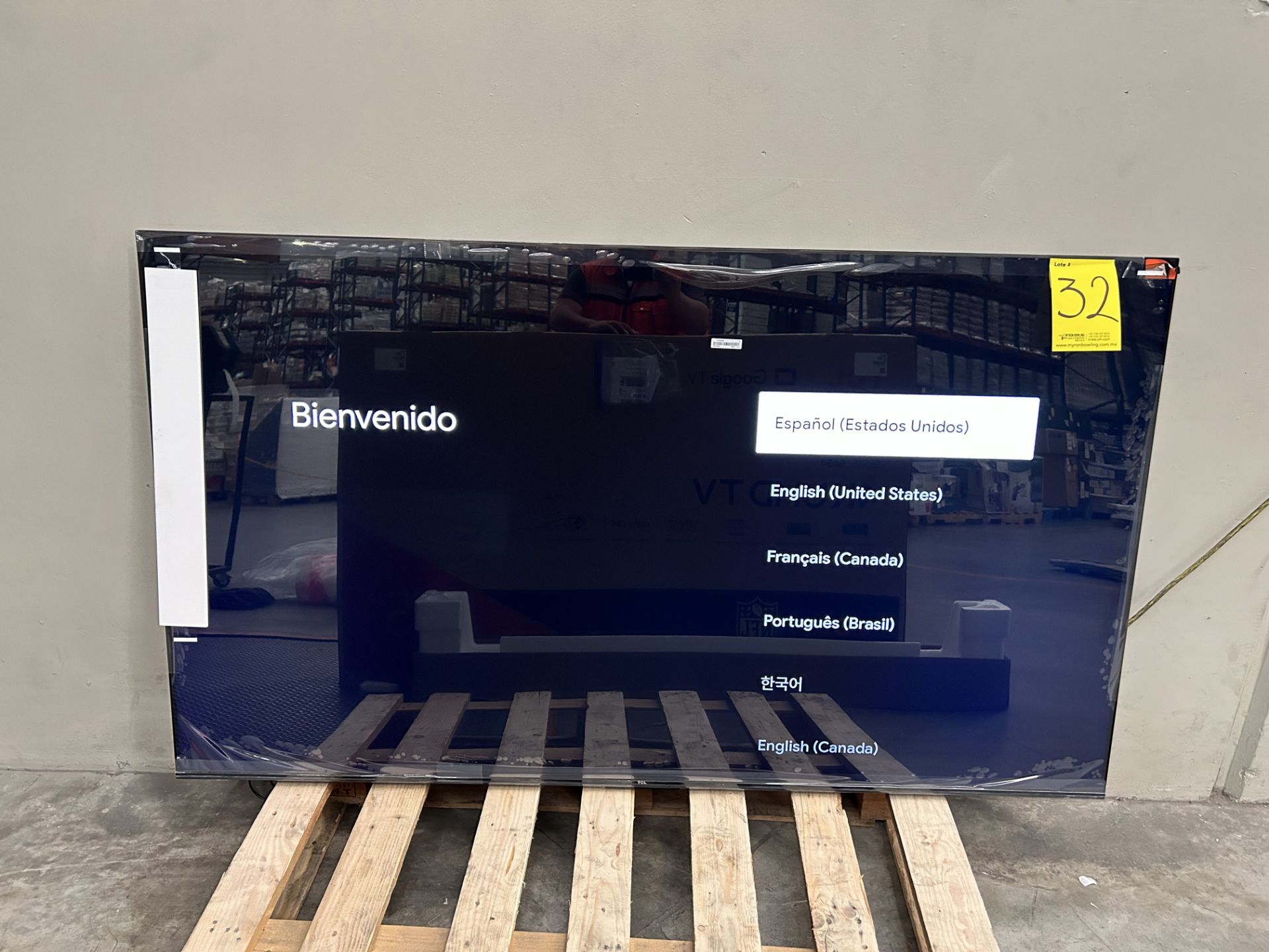 (Nuevo) Lote de 1 Pantalla de 75" Marca TCL, Modelo SERIE S454