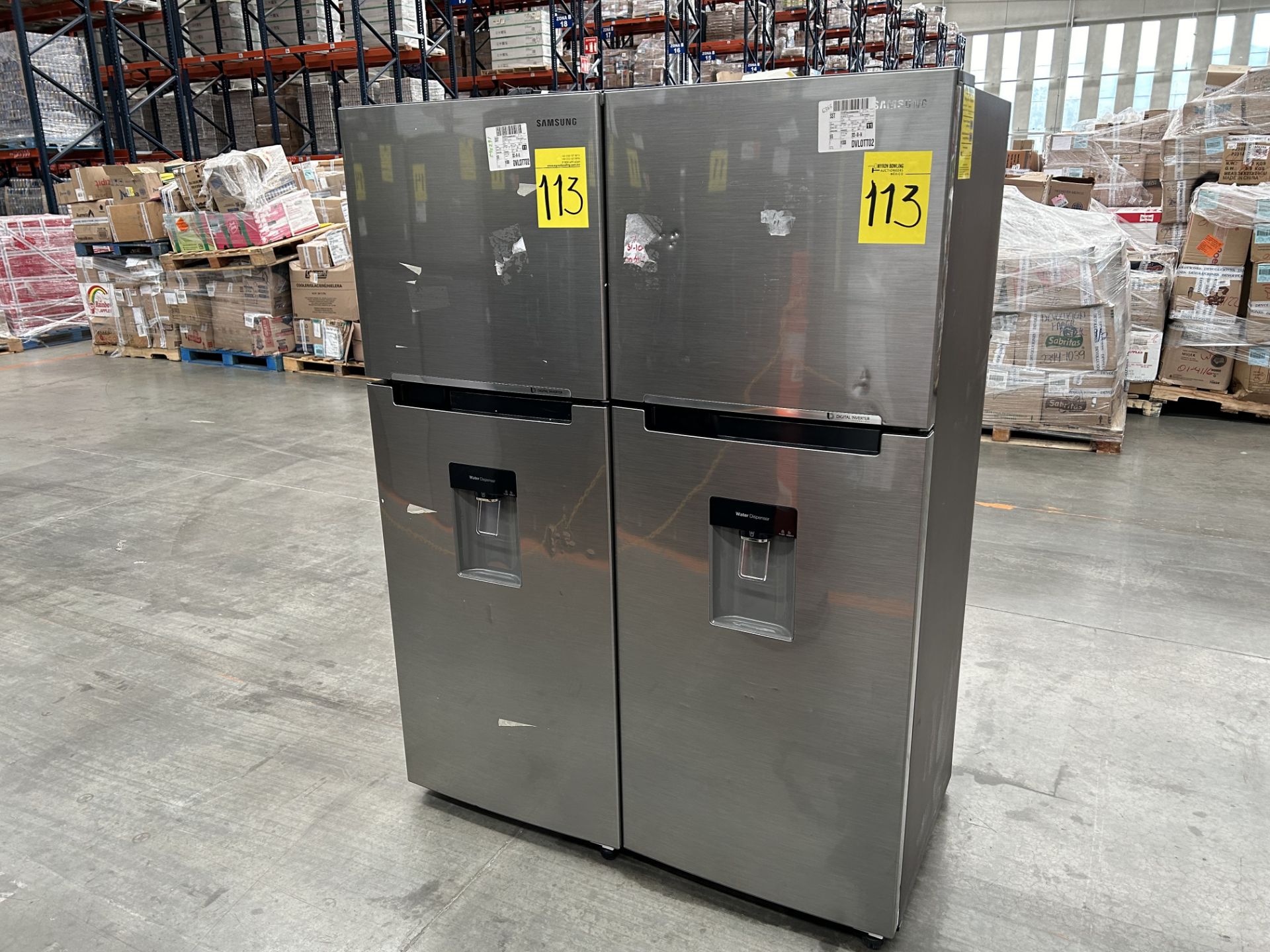 Lote de 2 refrigeradores contiene: 1 Refrigerador con dispensador de agua Marca SAMSUNG, Modelo RT2 - Image 2 of 6