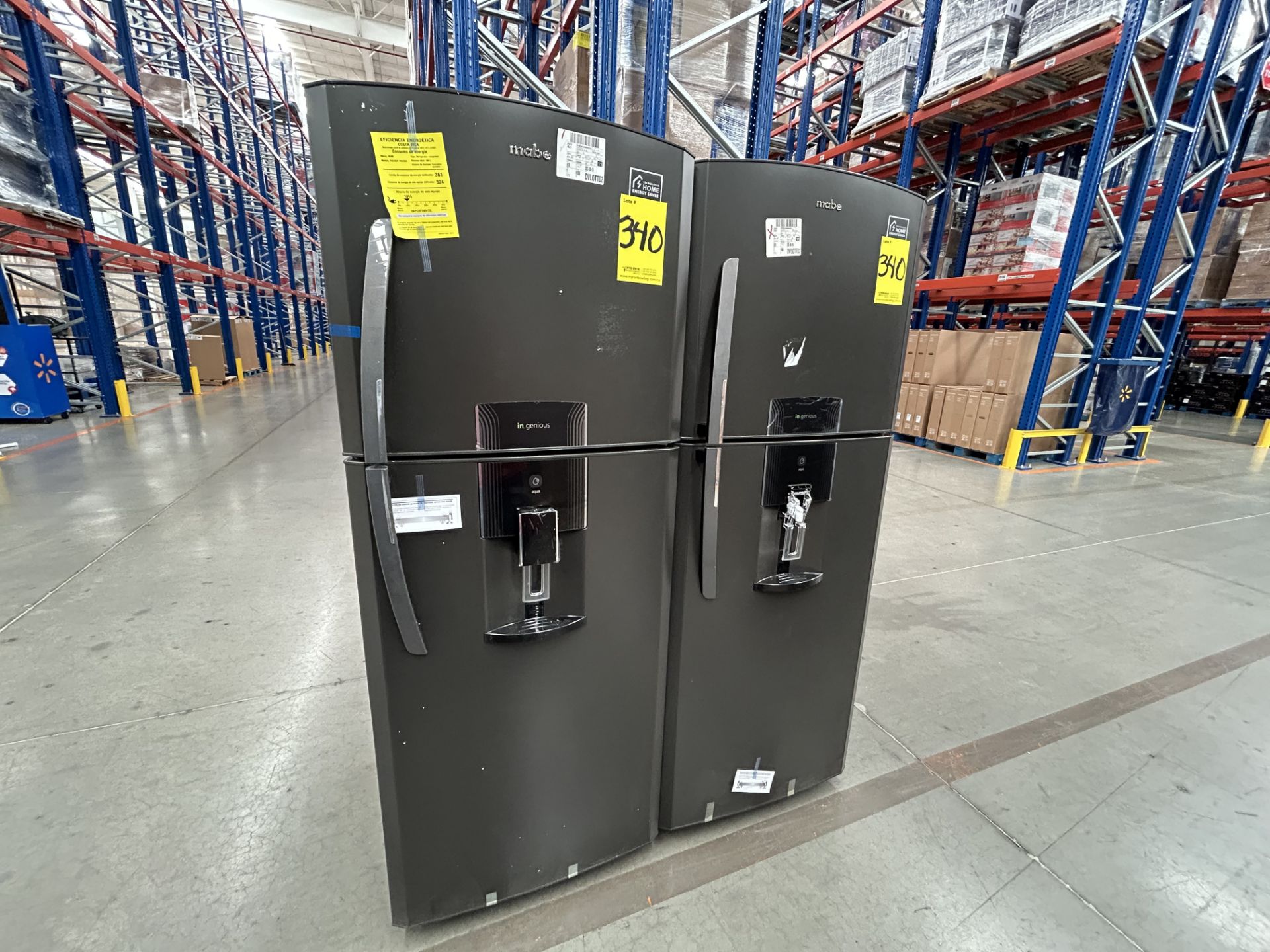 Lote de 2 refrigeradores contiene: 1 Refrigerador con dispensador de agua Marca MABE, Modelo RME360 - Image 3 of 6