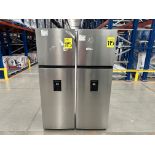 Lote de 2 refrigeradores contiene: 1 Refrigerador con dispensador de agua Marca HISENSE, Modelo RT9