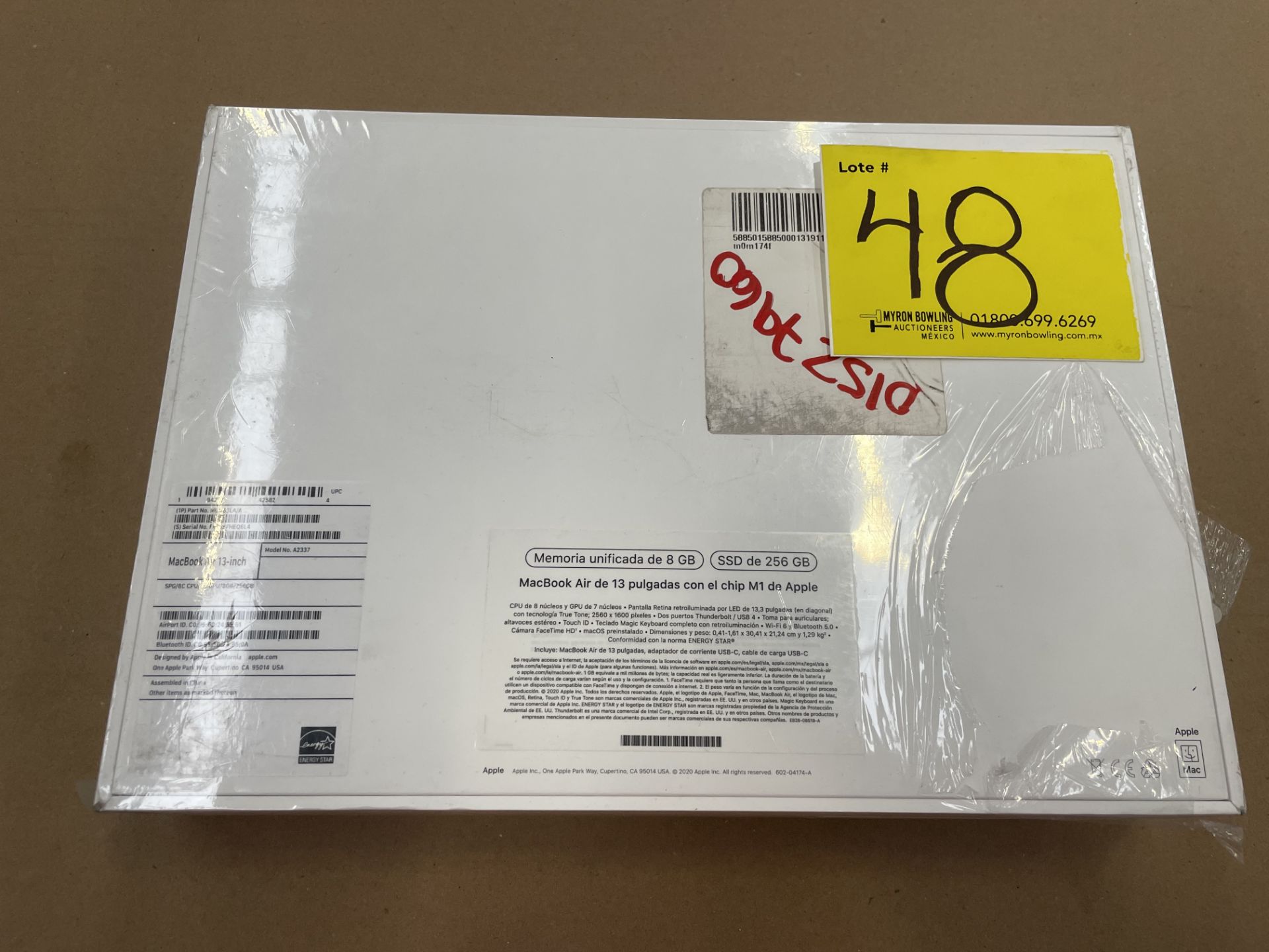 (Nuevo) Lote de 1 MacBook Air de 13", Memoria unificada de 8GB, SSD de 256 GB, Serie FVFJKFHEQ6L4, - Bild 2 aus 4