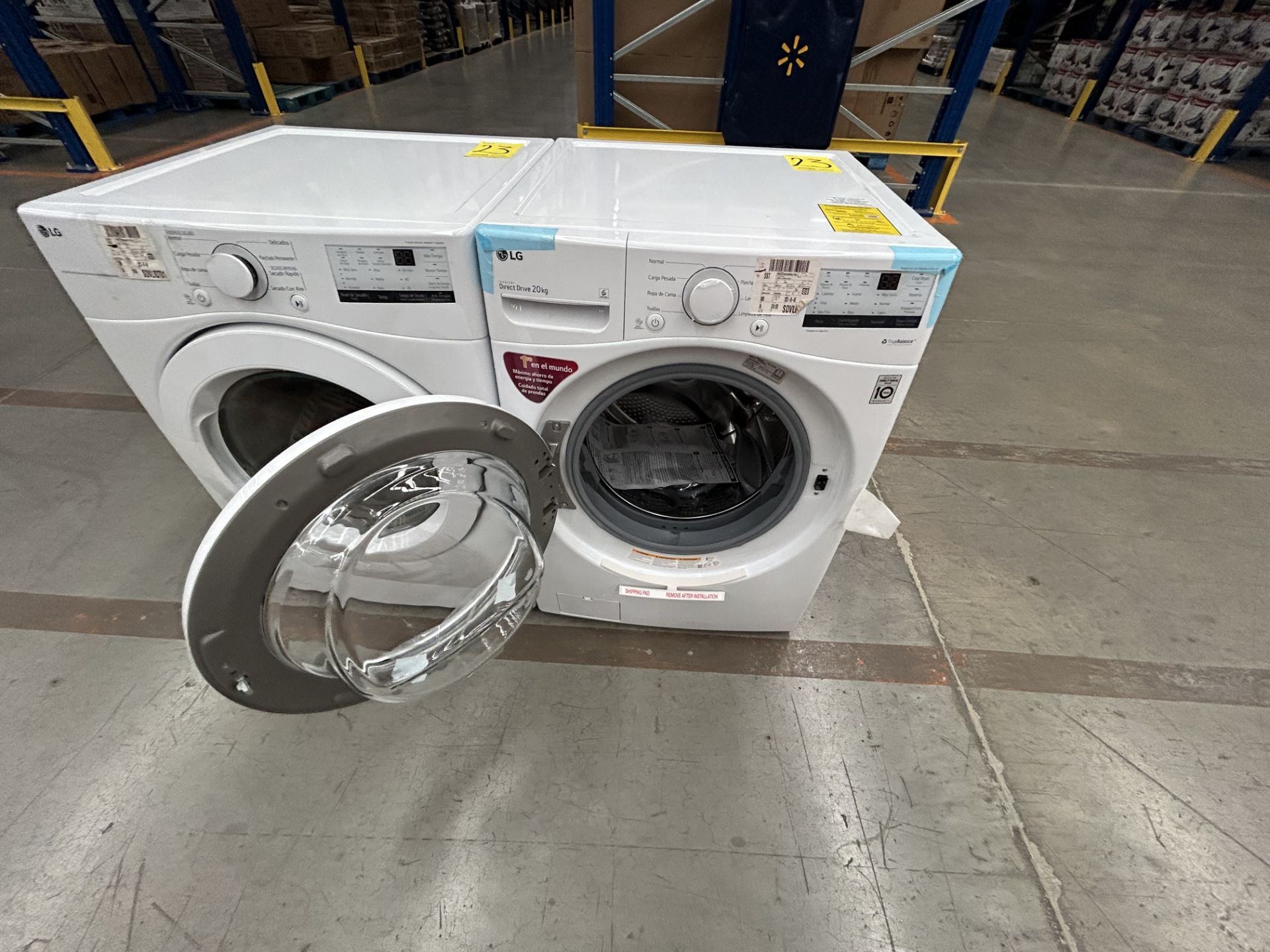 (Nuevo) Lote de 1 Lavadora y 1 Secadora contiene: 1 Lavadora de 20 KG Marca LG, Modelo WM20WV26W, S - Bild 4 aus 6