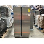 (Nuevo) Lote de 1 Refrigerador Marca SAMSUNG, Modelo RS28CB70NAQL, Serie 00417H, Color GRIS (Favor