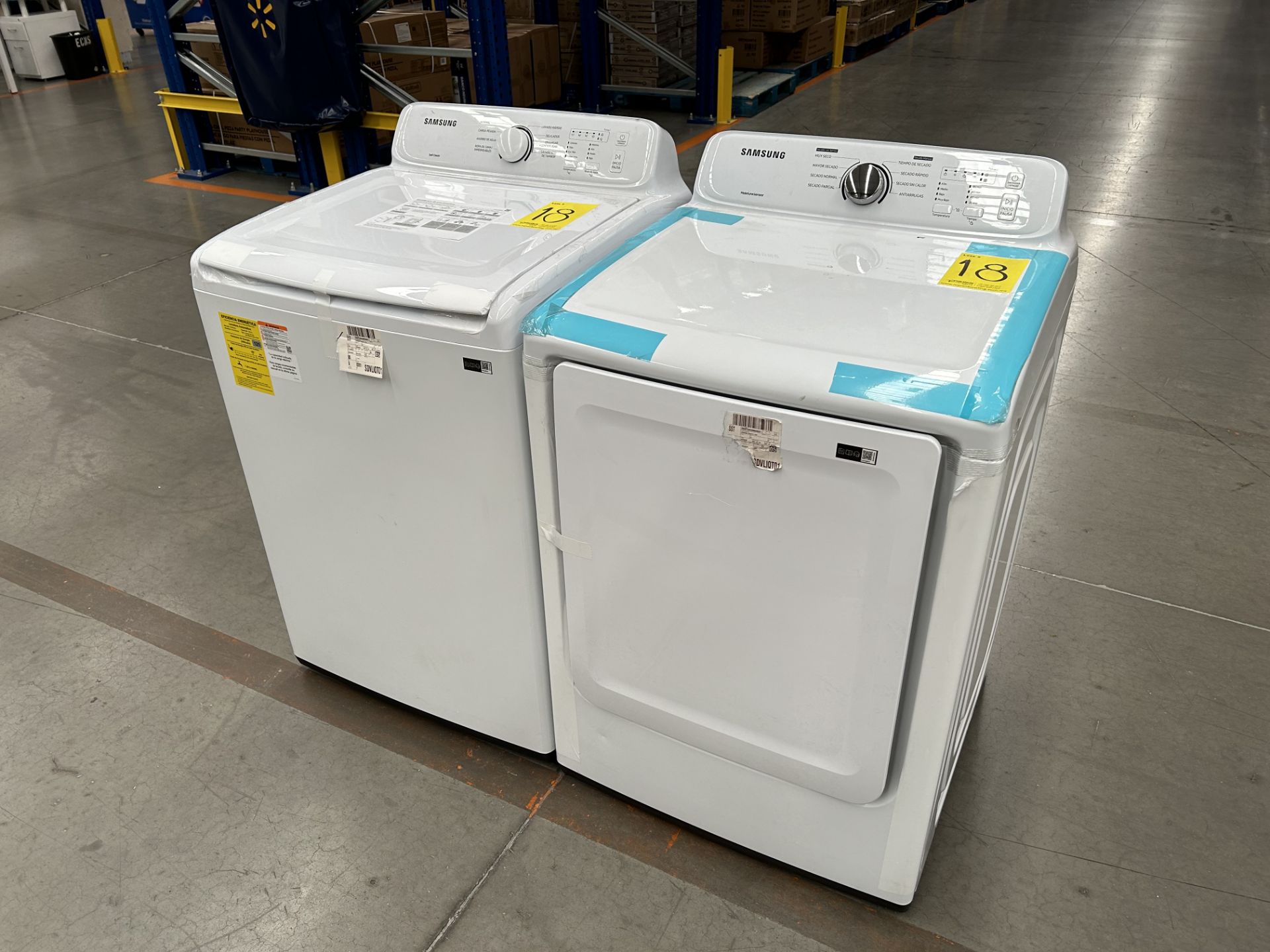 (Nuevo) Lote de 1 Lavadora y 1 Secadora contiene: 1 Lavadora de 22 KG Marca SAMSUNG, Modelo WA22A33 - Bild 2 aus 6