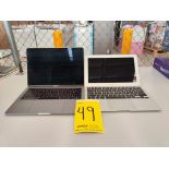 Lote de 2 laptops contiene: 1 MacBook air de 128GB; 1 MacBook pro de 128 GB (No se asegura su funci