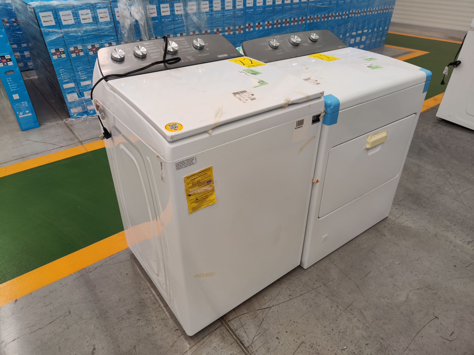 Lote de 1 Lavadora y 1 Secadora contiene: 1 Lavadora de 22 KG, Marca WHIRPOOL, Modelo 8MWTW2224MPM0 - Bild 3 aus 6