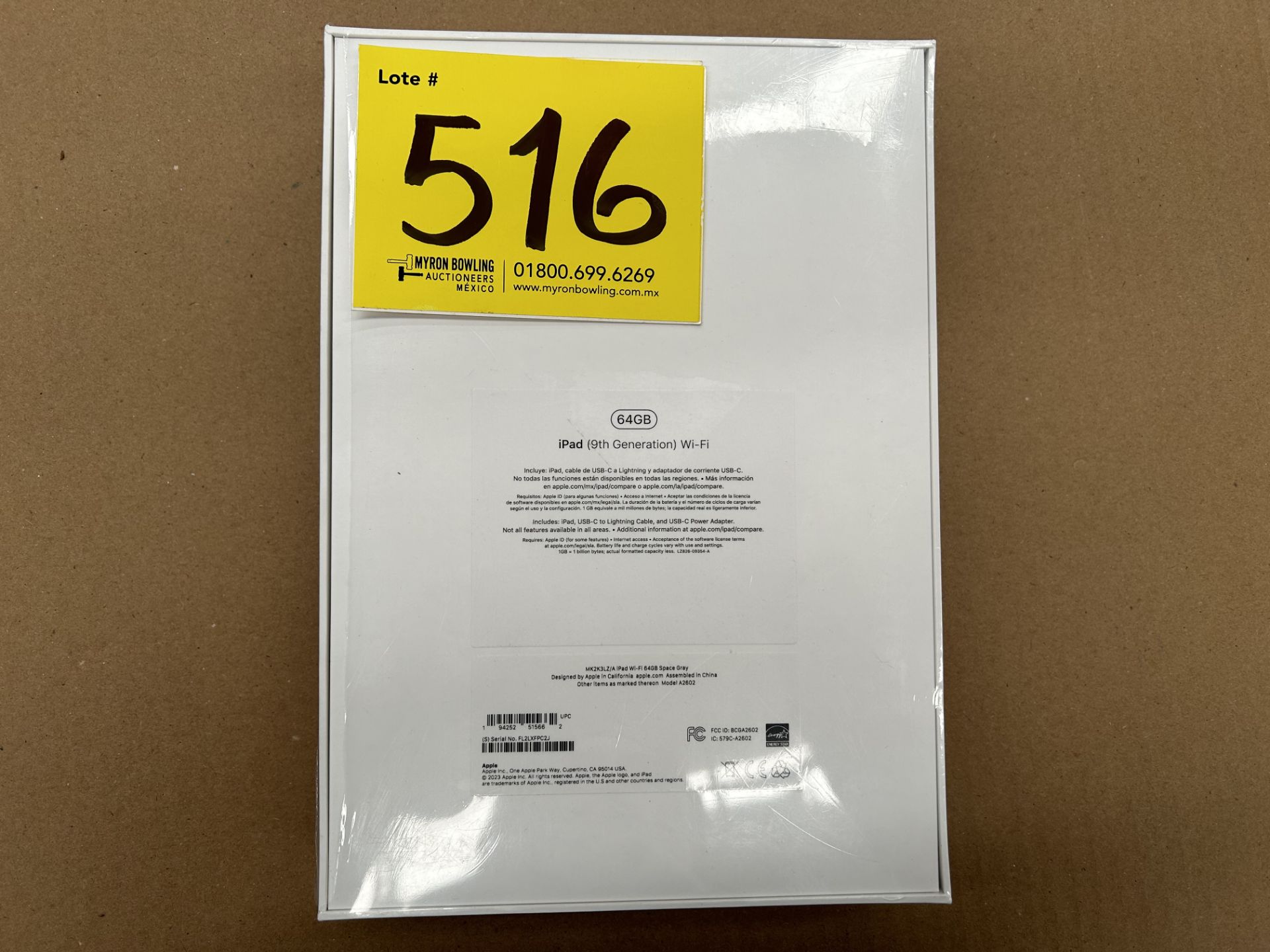 (Nuevo) Lote de 1 iPad 9a generación de 64 GB, Serie XFPC2J, Color GRIS (Sellada, Favor de Inspecci - Image 2 of 5