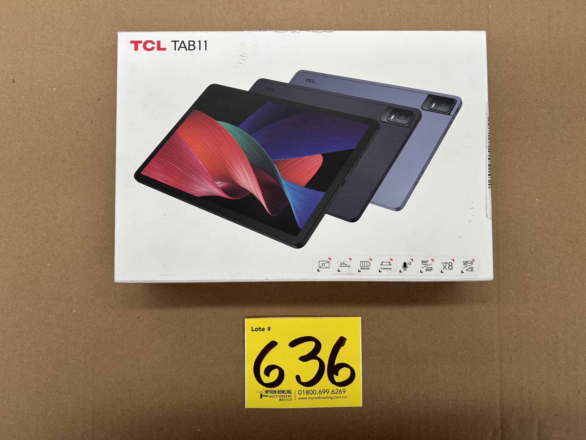 (Nuevo) Lote de 1 Tableta Marca TCL TAB 11, Modelo 9466X, Serie 1FA881, 4 GB de RAM, 128 GB de Alma
