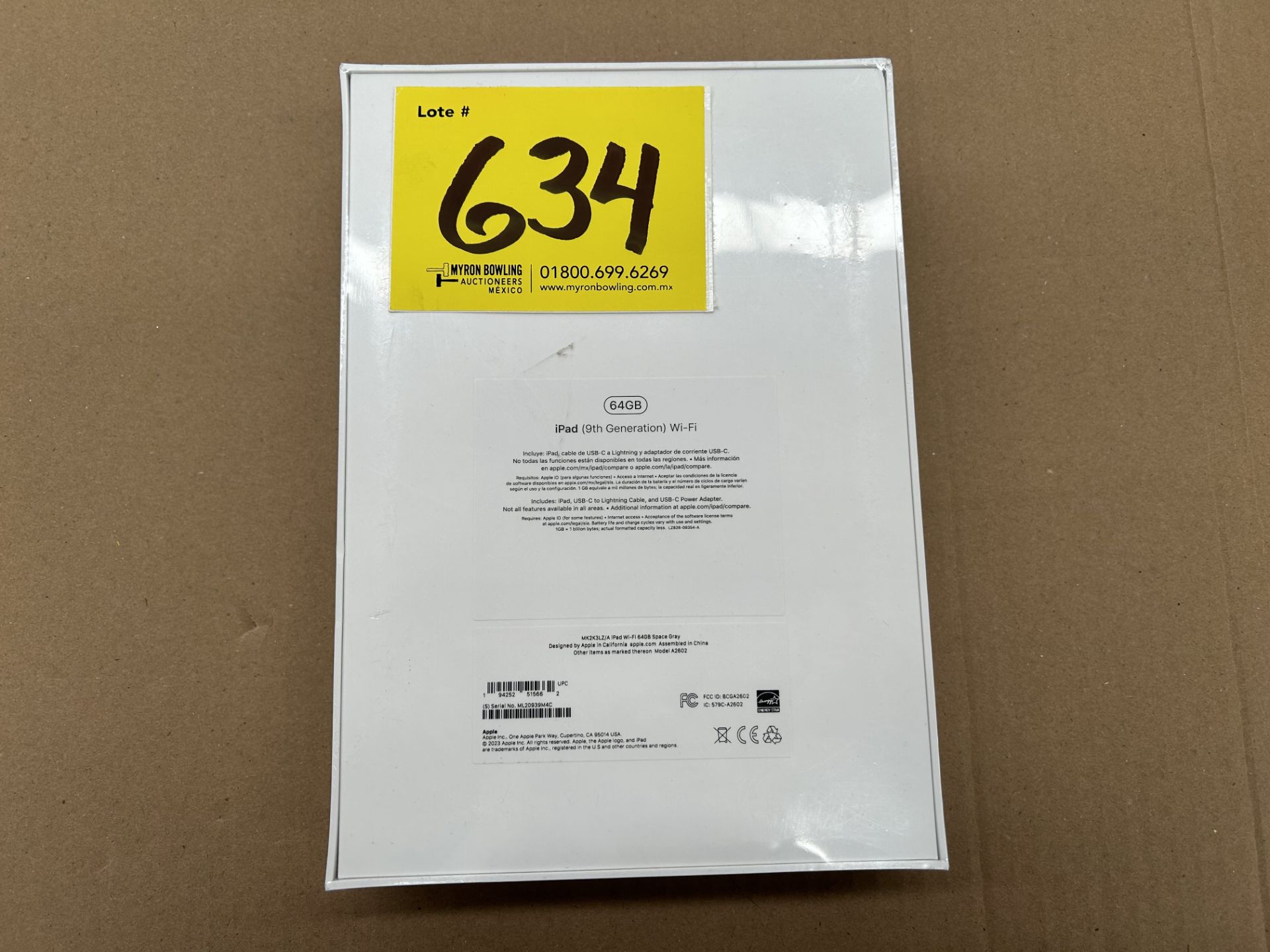 (Nuevo) Lote de 1 iPad 9a generación de 64 GB, Serie 939M4C, Color GRIS (Sellada, Favor de Inspecci - Image 2 of 4