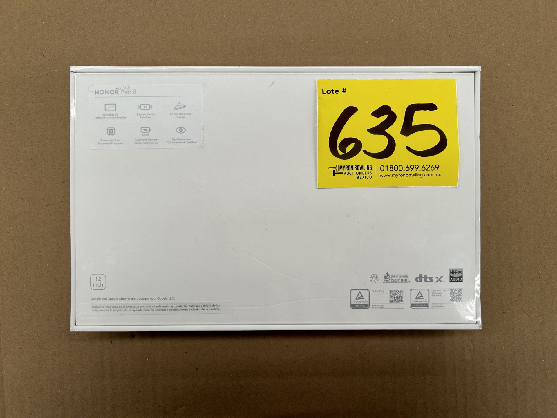 (Nuevo) Lote de 1 Tableta Marca HONOR PAD 8, Modelo HEY-W09, Serie G07905, 6 GB de RAM, 128GB de Al - Image 3 of 4