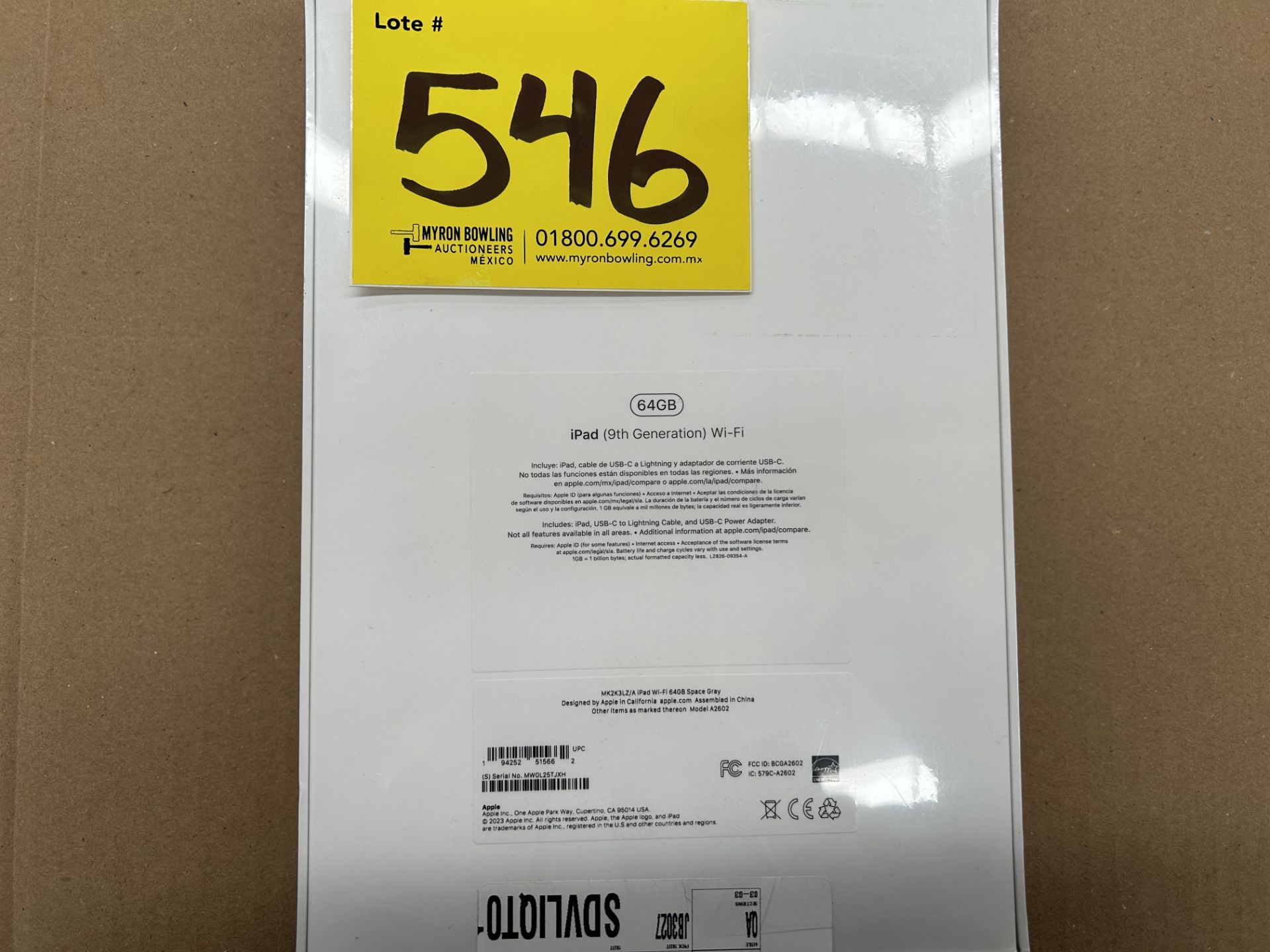 (Nuevo) Lote de 1 iPad 9a generación de 64 GB, Serie 25TJXH, Color GRIS (Sellada, Favor de Inspecci - Image 2 of 4