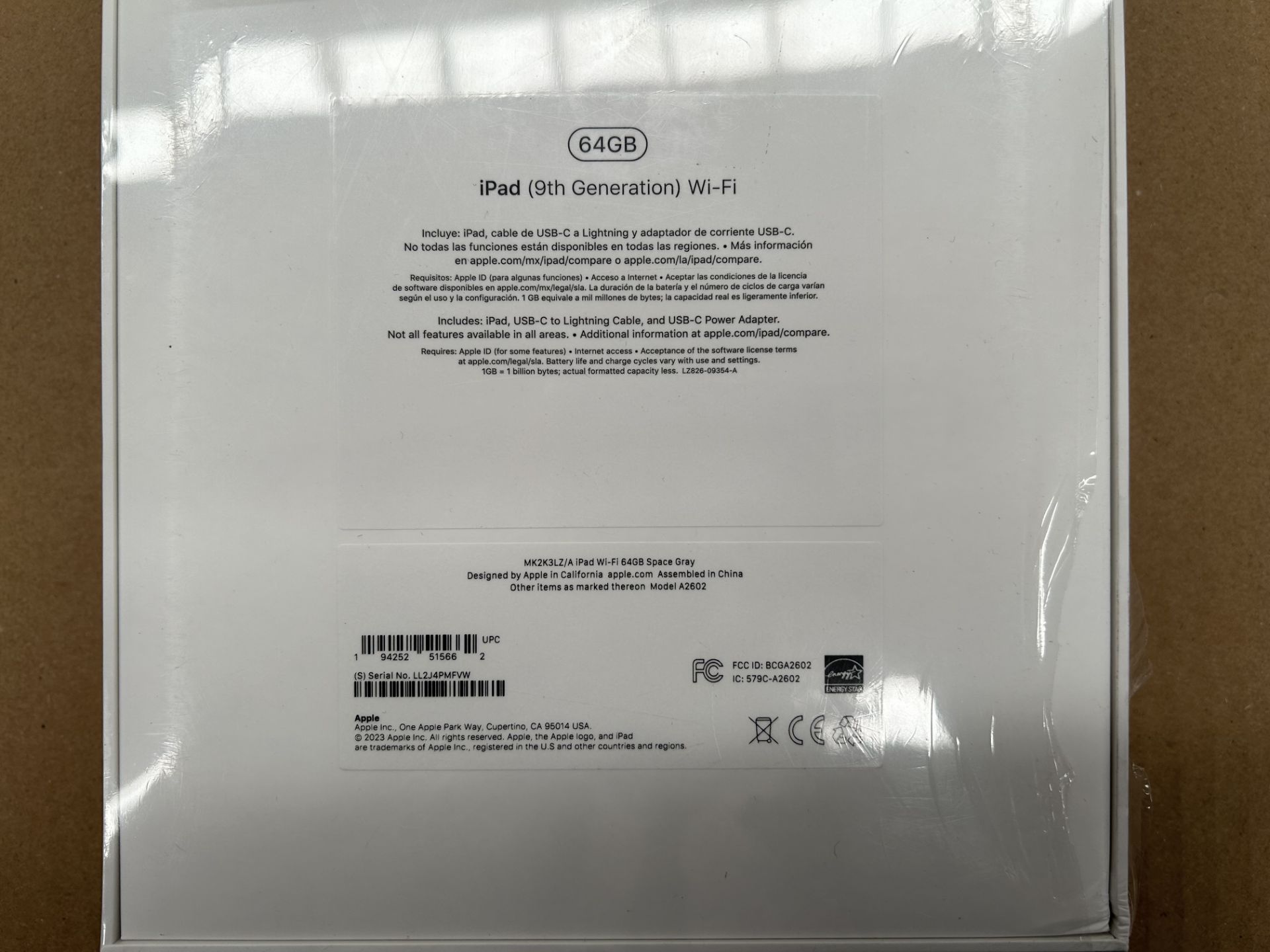 (Nuevo) Lote de 1 iPad 9a generación de 64 GB, Serie 4PMFVW, Color GRIS (Sellada, Favor de Inspecci - Image 3 of 4