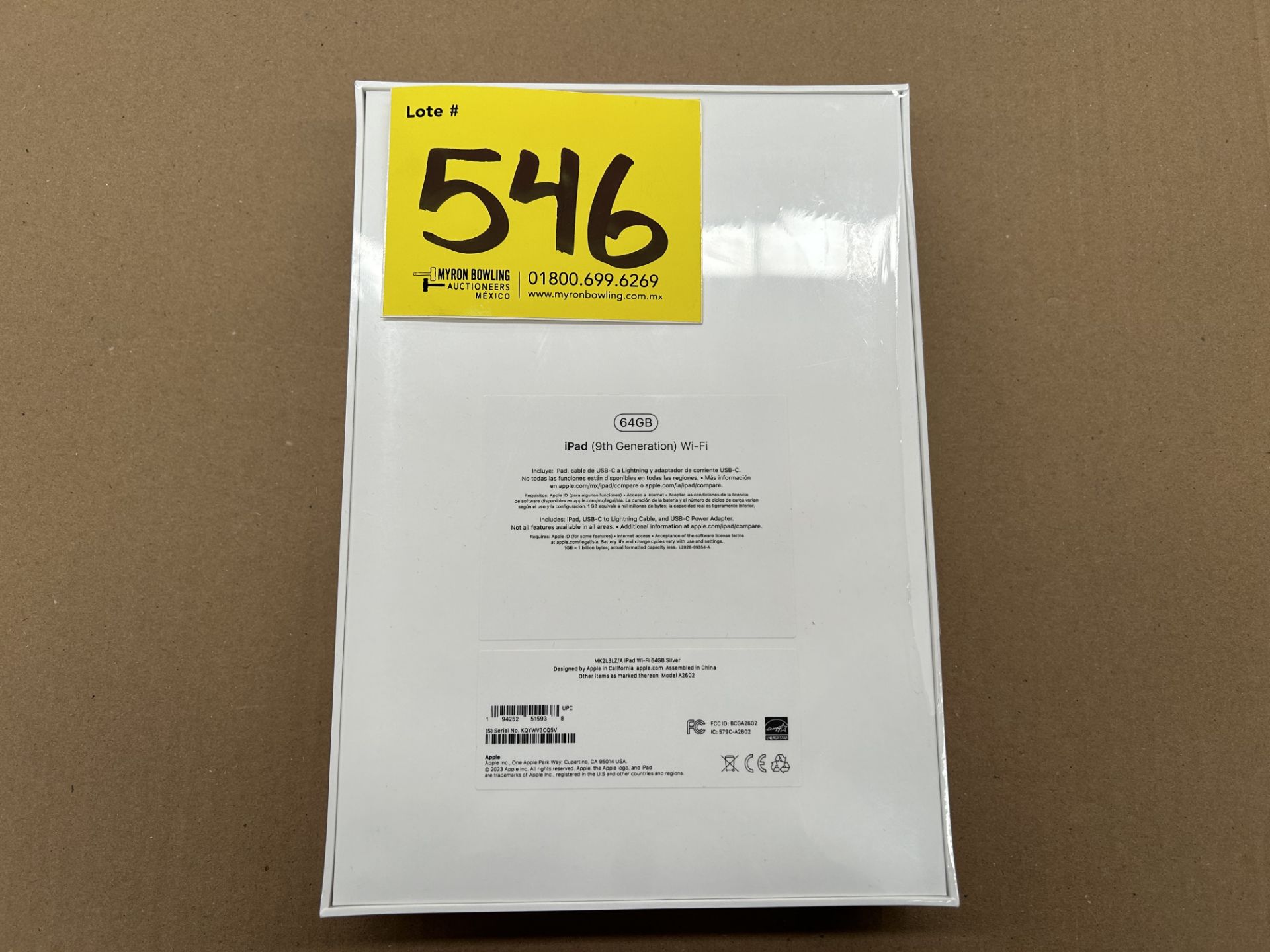 (Nuevo) Lote de 1 iPad 9a generación de 64 GB, Serie V3CQ5V, Color PLATA (Sellada, Favor de Inspecc - Image 2 of 4