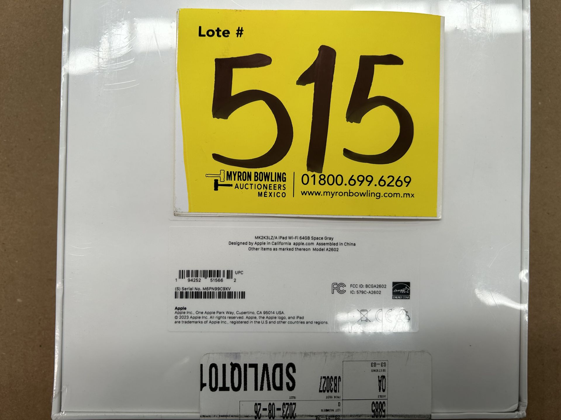 (Nuevo) Lote de 1 iPad 9a generación de 64 GB, Serie 99C9XV, Color GRIS (Sellada, Favor de Inspecci - Image 4 of 5