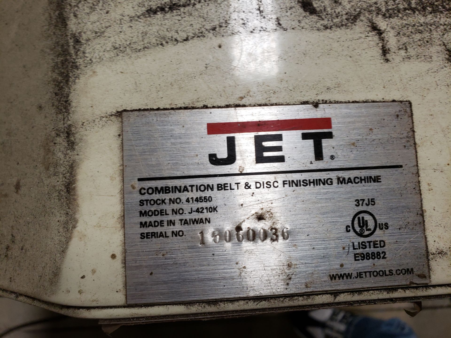 Jet Belt/Disc Sander, M# J-414550 | Rig Fee $100 - Image 2 of 2