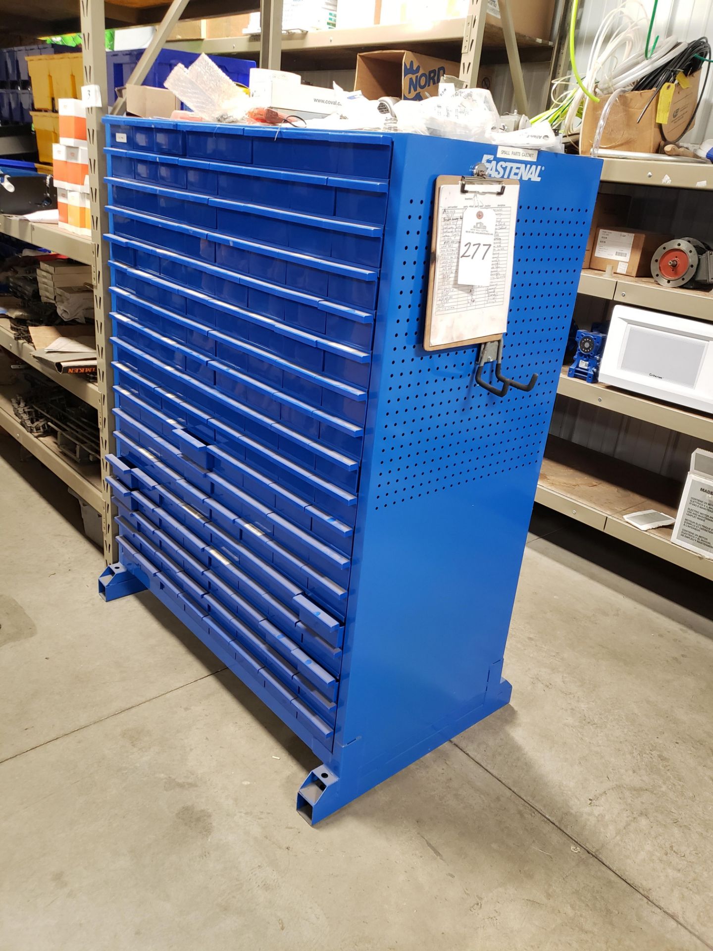 Parts Storage Cabinet w/Contents | Rig Fee $75