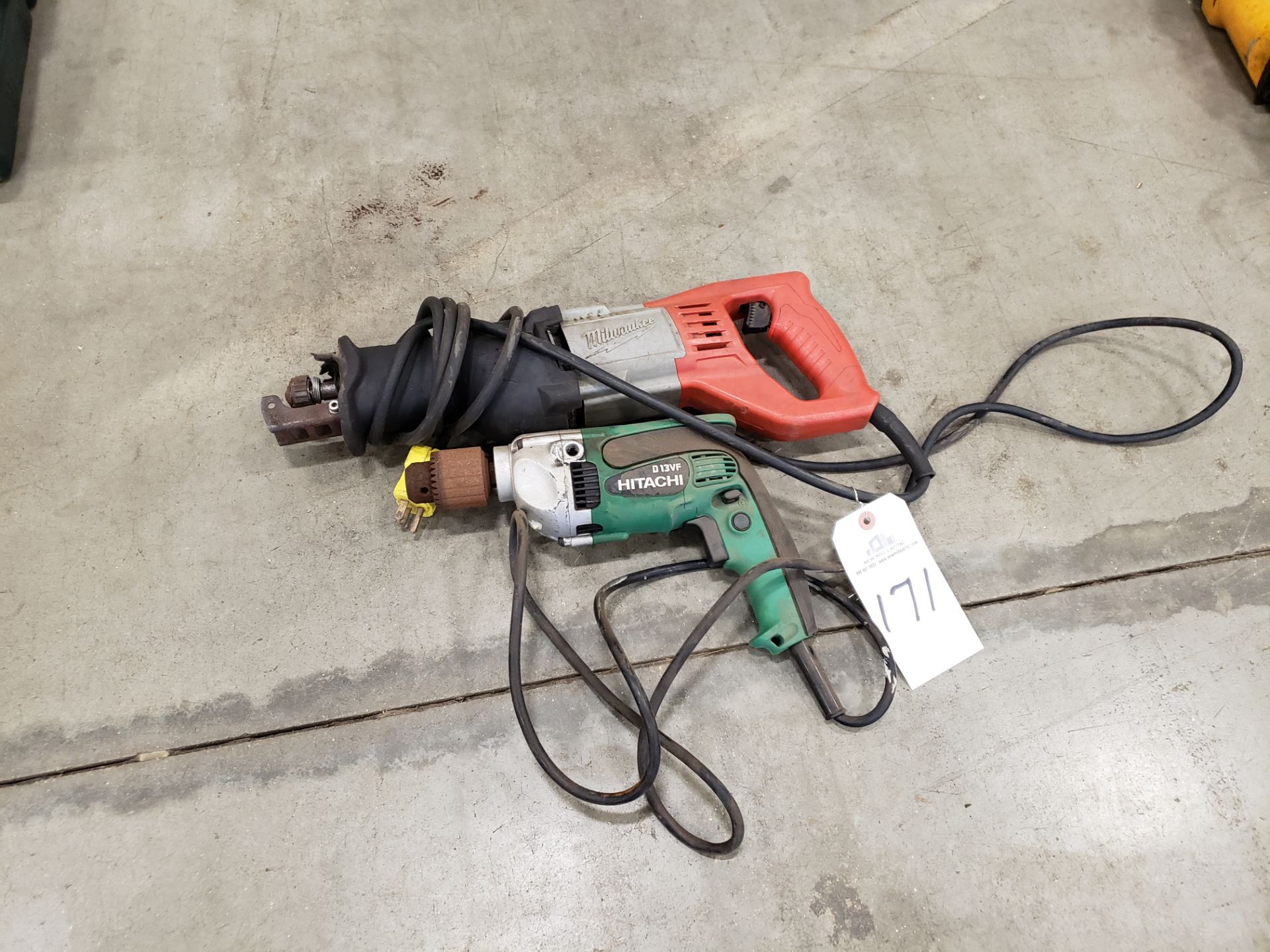 Lot of (2) Electric Hand Tools | Rig Fee $10