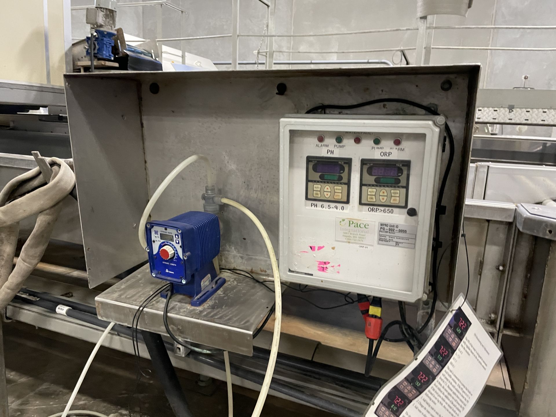 Pace International ORP & PH System, w/ Iwaki Metering Pump - Subj to Bulk | Rig Fee $175