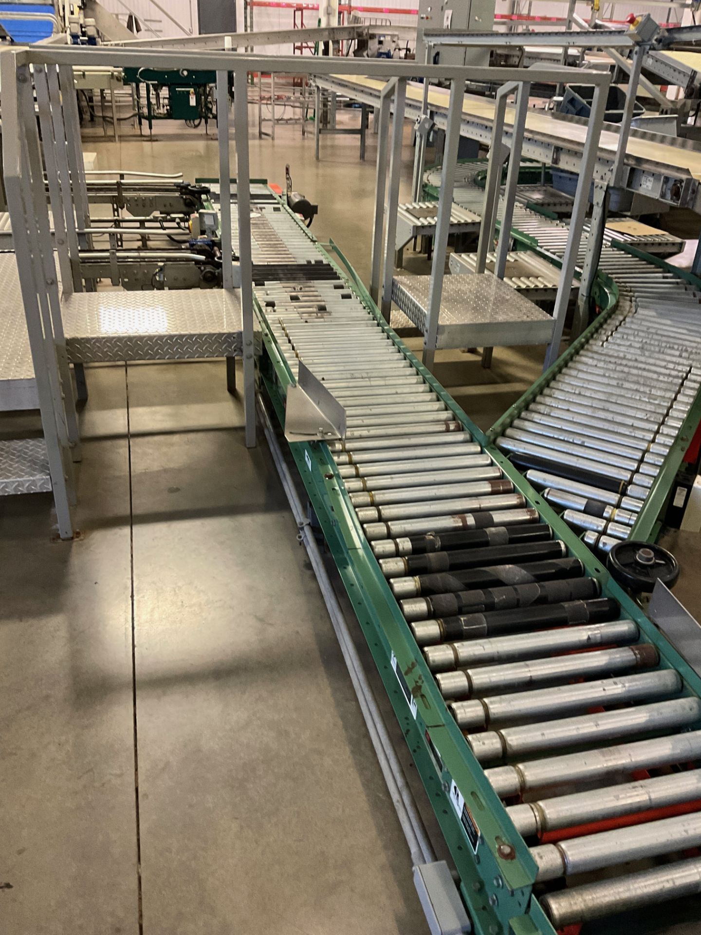 Roach Powerd Roller Conveyor Section, Approx Dims: 16in W x 18ft OAL - Subj to Bulk | Rig Fee $400