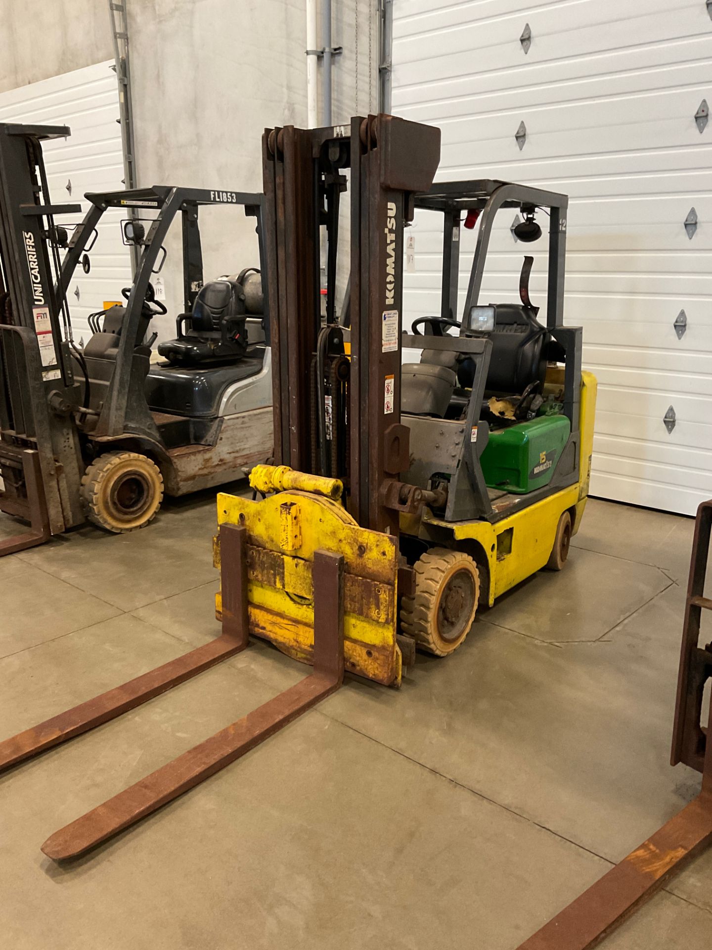 Komatsu FG15ST-17 Lift Truck, 2500 LB Max Capacity, LP Powered, 7623 Hrs, (No Tank) | Rig Fee $150