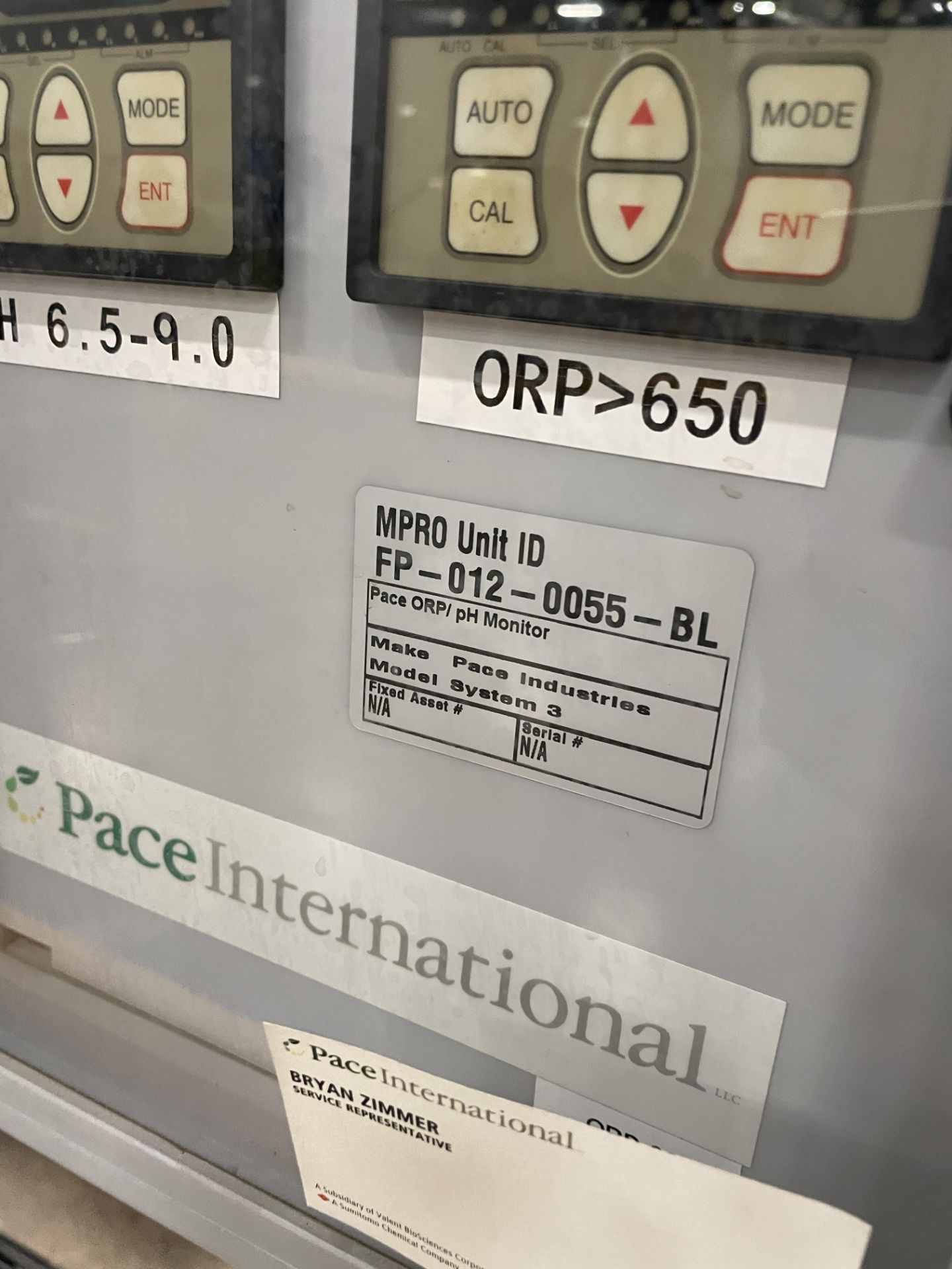 Pace International ORP & PH System, w/ Iwaki Metering Pump - Subj to Bulk | Rig Fee $175 - Image 3 of 4