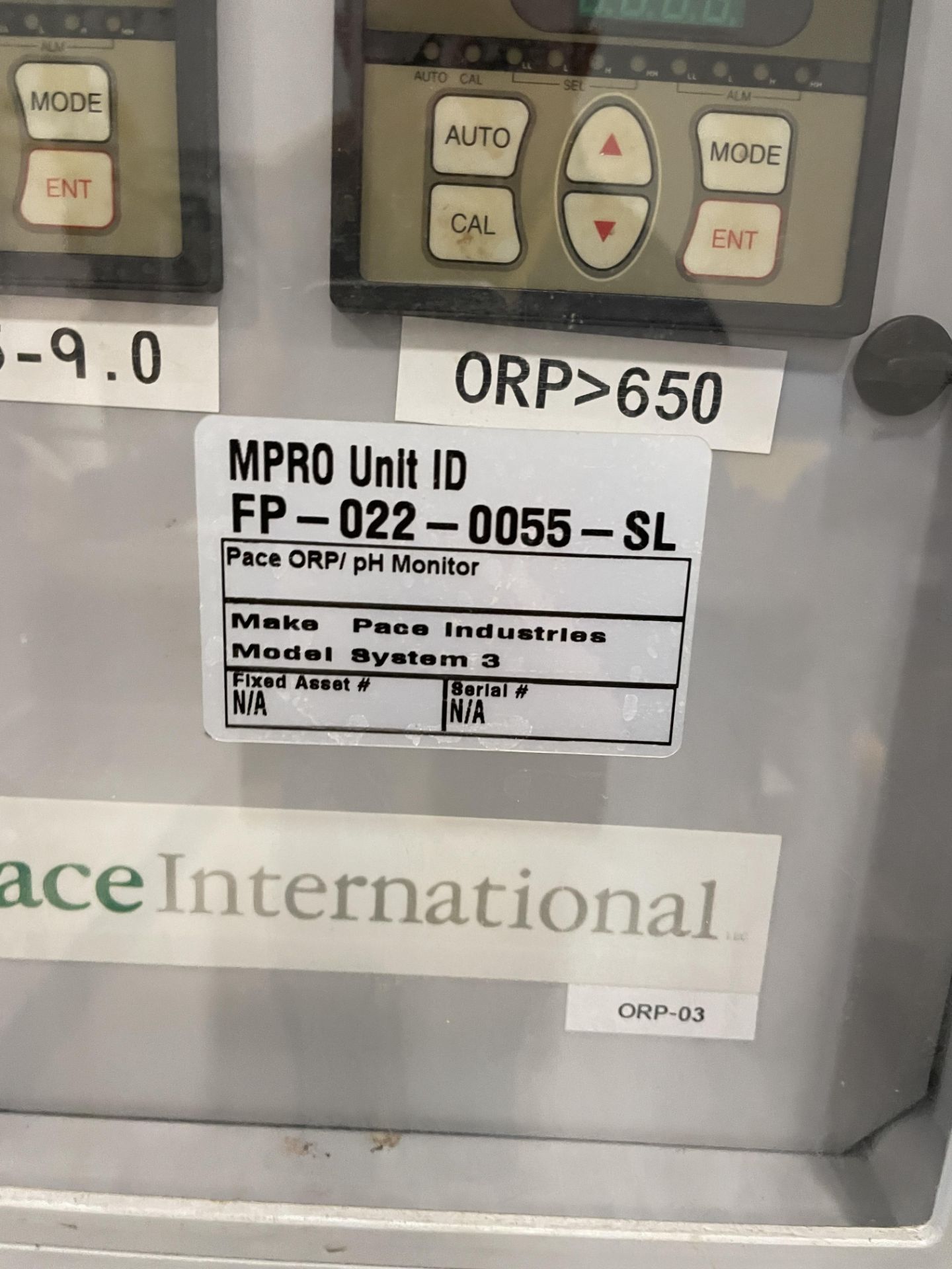 Pace International ORP & PH System, w/ Iwaki Metering Pump - Subj to Bulk | Rig Fee $175 - Image 3 of 4