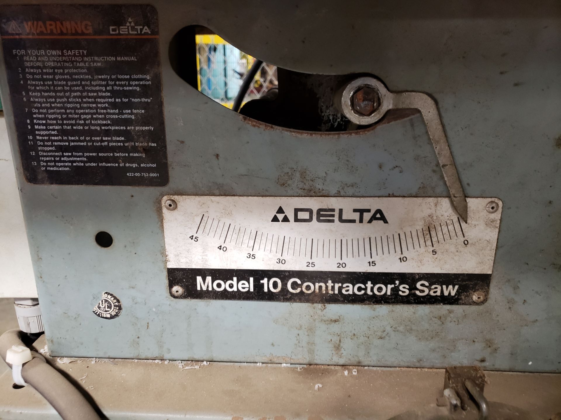 Delta Table Saw, M# 10 | Rig Fee $75 - Image 2 of 2