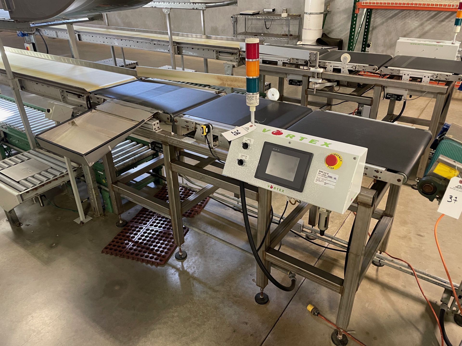 2013 Vortex Check Weigher, Approx Dims: 18in W Belt x 6ft-6in OAL - Subj to Bulk | Rig Fee $350