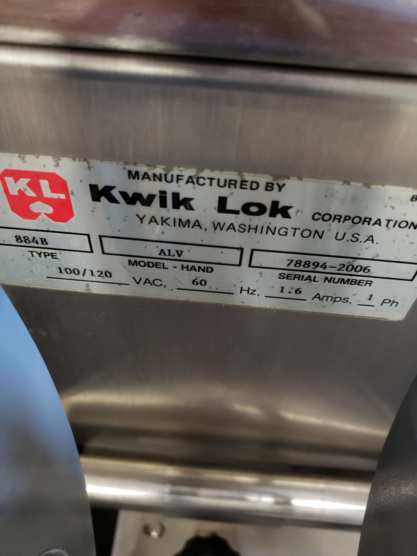 Kwik Lok 884 Thermal Printer, M# ALV, S/N 78894-2006 | Rig Fee $75 - Image 2 of 2