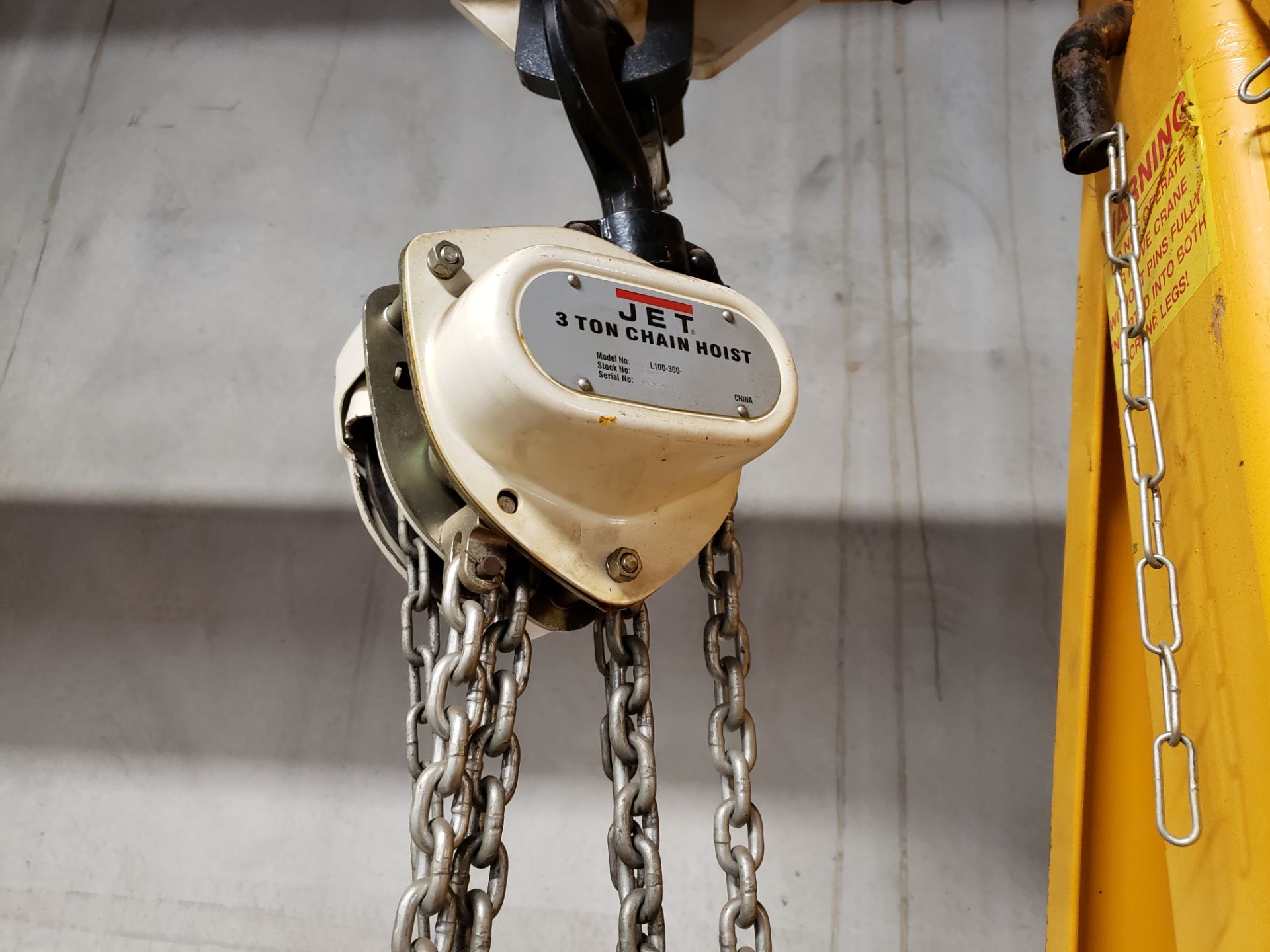 Handling Systems 3 Ton Portable Gantry Crane, W/ Chain Hoist | Rig Fee $350 - Image 2 of 2